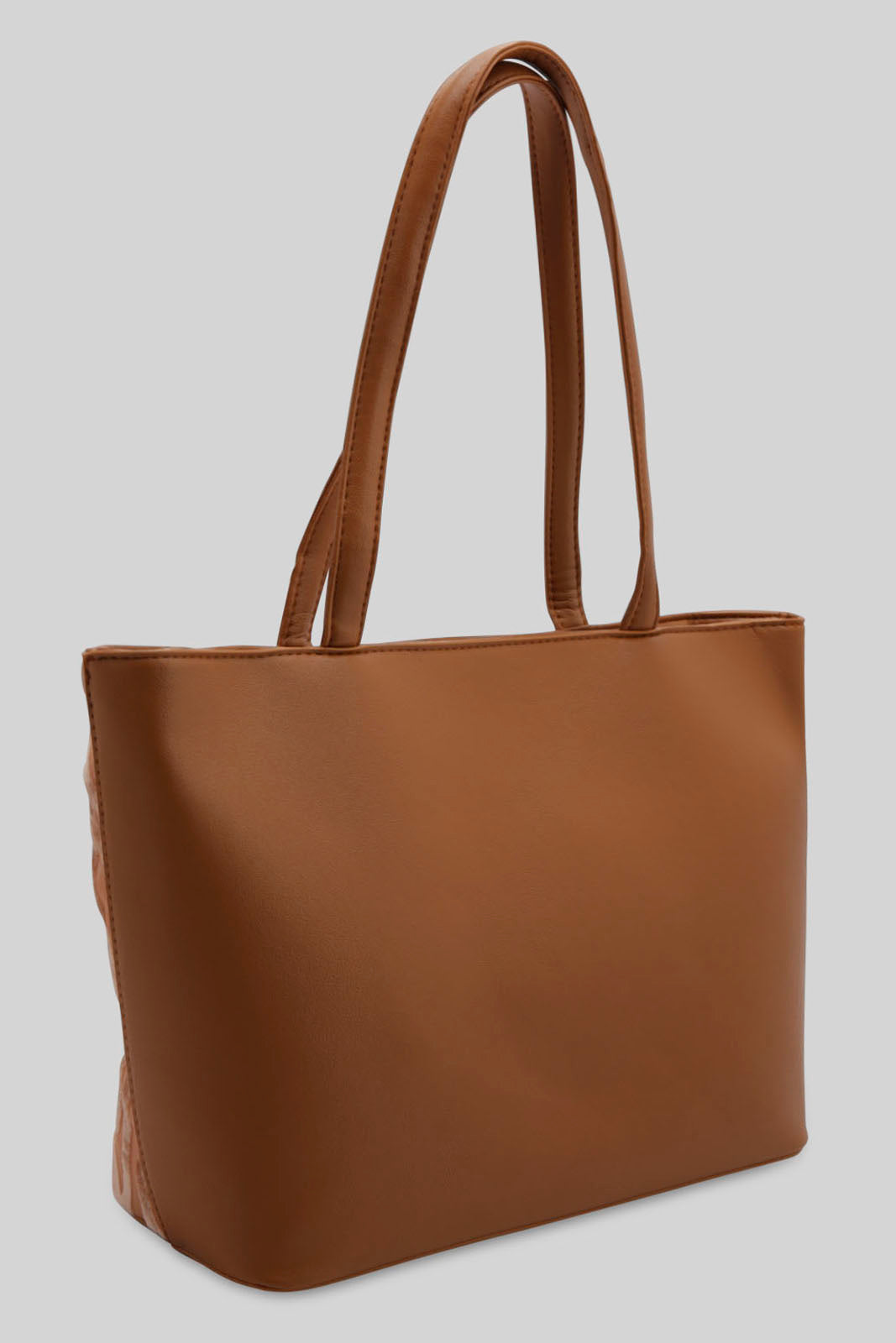 Redtag-Tan-And-White-Velvet-Tote-Bag-Category:Bags,-Colour:Assorted,-Filter:Women's-Accessories,-New-In,-New-In-Women-ACC,-Non-Sale,-Section:Women,-W22B,-Women-Bags-Women-