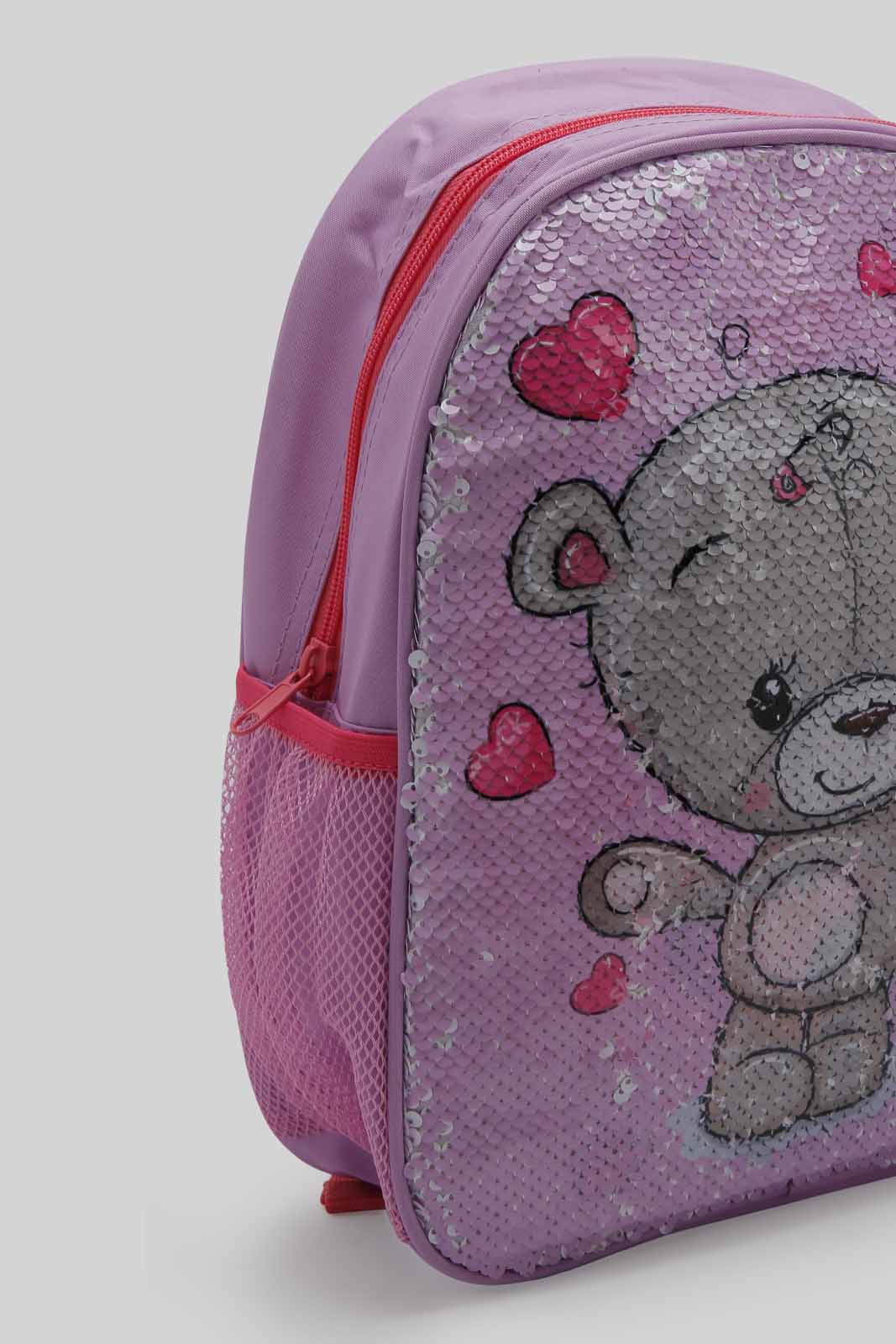 Redtag-Multi-Colour-Charcater-Embellished-Sequins-Backpack-Category:Bags,-Colour:Assorted,-Dept:Girls,-Filter:Girls-Accessories,-GIR-Bags,-New-In,-New-In-GIR-ACC,-Non-Sale,-Section:Girls-(0-to-14Yrs),-W22B-Girls-