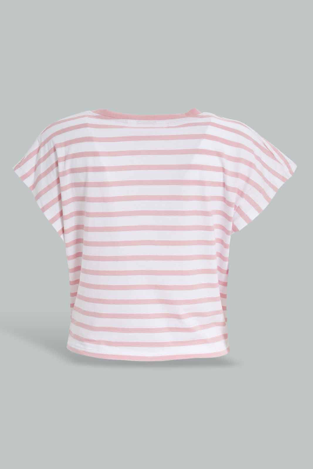 Redtag-Yarn-Dyed-Stripe-Tie-Front-T-Shirt-Bundle,-Category:T-Shirts,-Colour:Assorted,-Deals:3-For-90,-Deals:New-In,-Filter:Women's-Clothing,-New-In-Women-APL,-Section:Women,-W22O,-Women-T-Shirts-Women's-