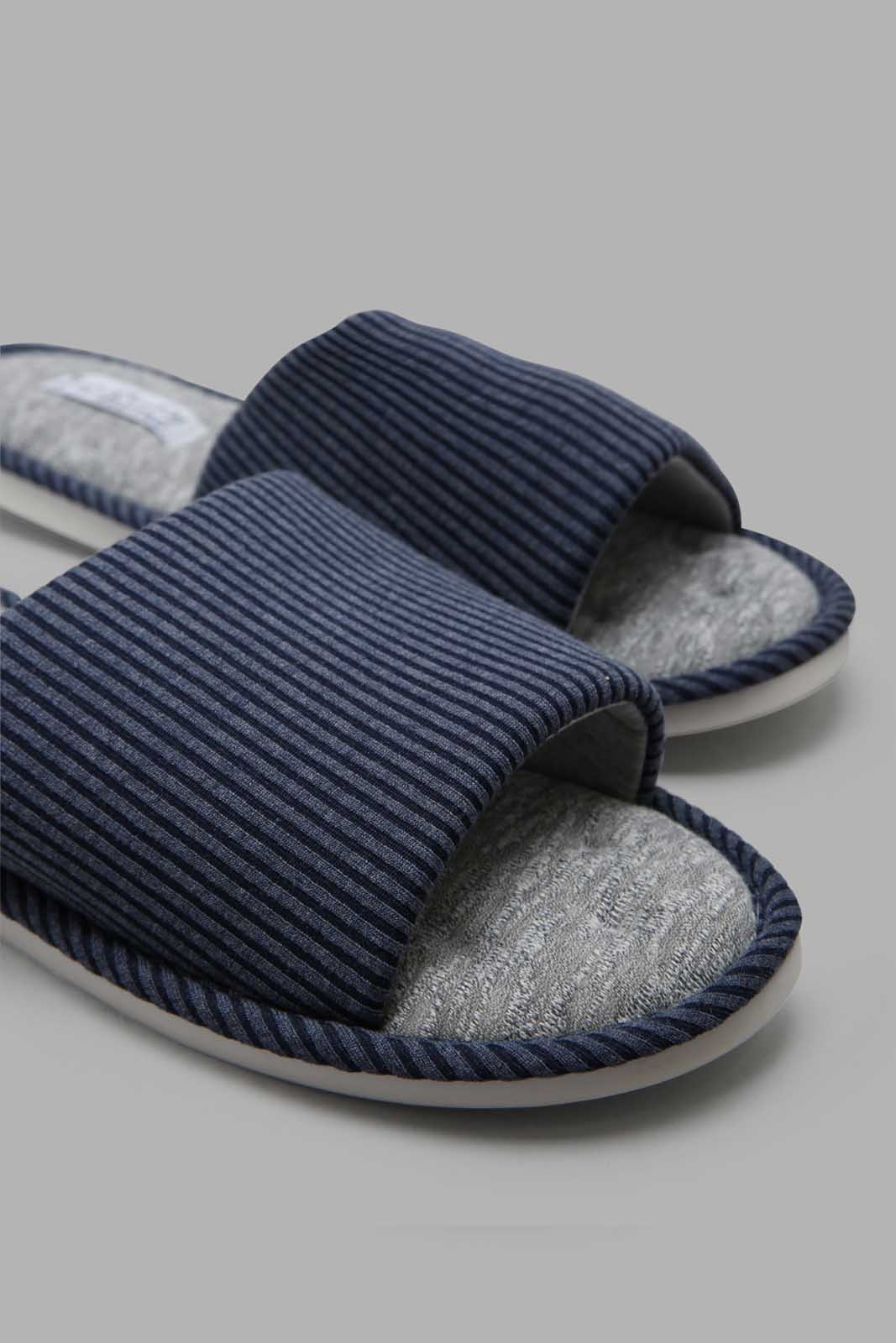 Redtag-Navy-Slipper-Category:Slippers,-Colour:Navy,-Deals:New-In,-Filter:Men's-Footwear,-Men-Slippers,-New-In-Men-FOO,-Non-Sale,-Section:Men,-W22B-Men's-
