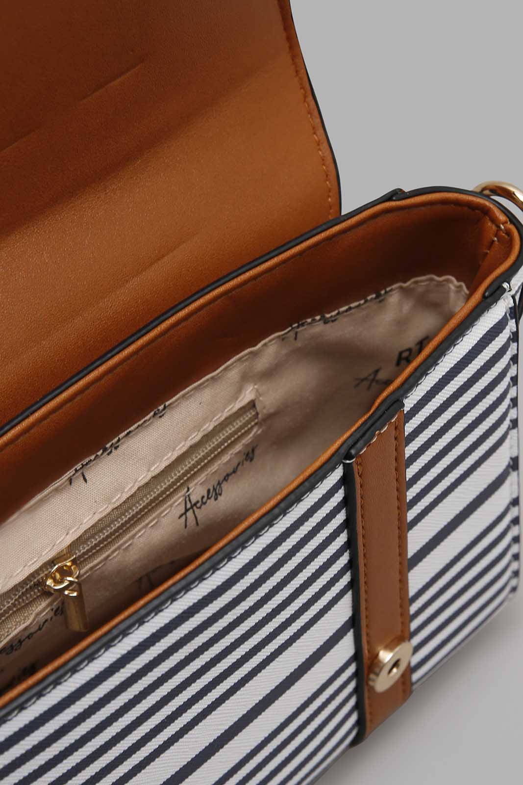 Redtag-Navy-And-White-Nautical-Strip-Cross-Body-Bag-Category:Bags,-Colour:Assorted,-Filter:Women's-Accessories,-New-In,-New-In-Women-ACC,-Non-Sale,-Section:Women,-W22B,-Women-Bags-Women-