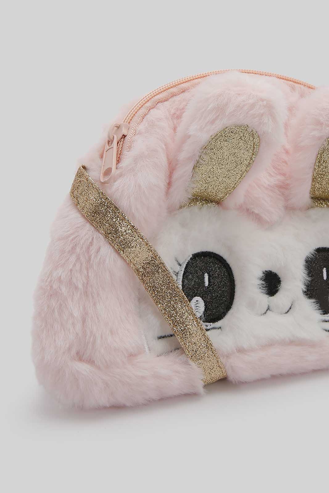 Redtag-Multi-Colour-Character-Faux-Fur-Cross-Body-Bag-Category:Bags,-Colour:Assorted,-Filter:Girls-Accessories,-GIR-Bags,-New-In,-New-In-GIR-ACC,-Non-Sale,-Section:Girls-(0-to-14Yrs),-W22B-Girls-