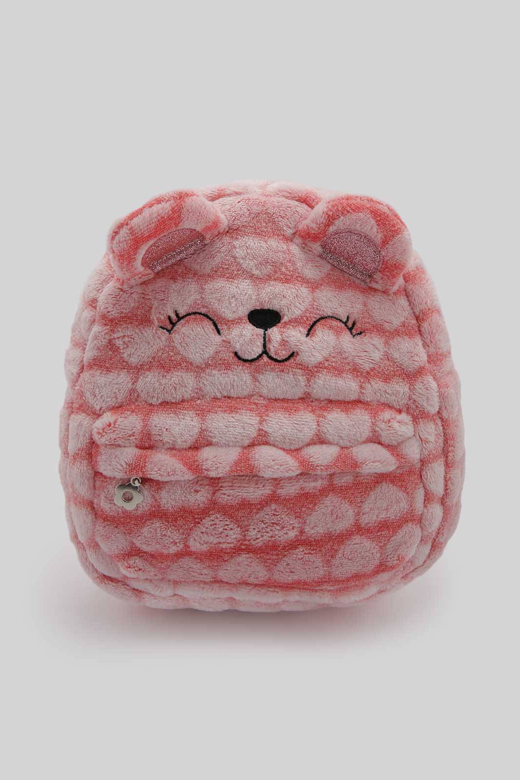 Redtag-Multi-Colour-Character-Faux-Fur-Backpack-Category:Bags,-Colour:Assorted,-Filter:Girls-Accessories,-GIR-Bags,-New-In,-New-In-GIR-ACC,-Non-Sale,-Section:Girls-(0-to-14Yrs),-W22B-Girls-