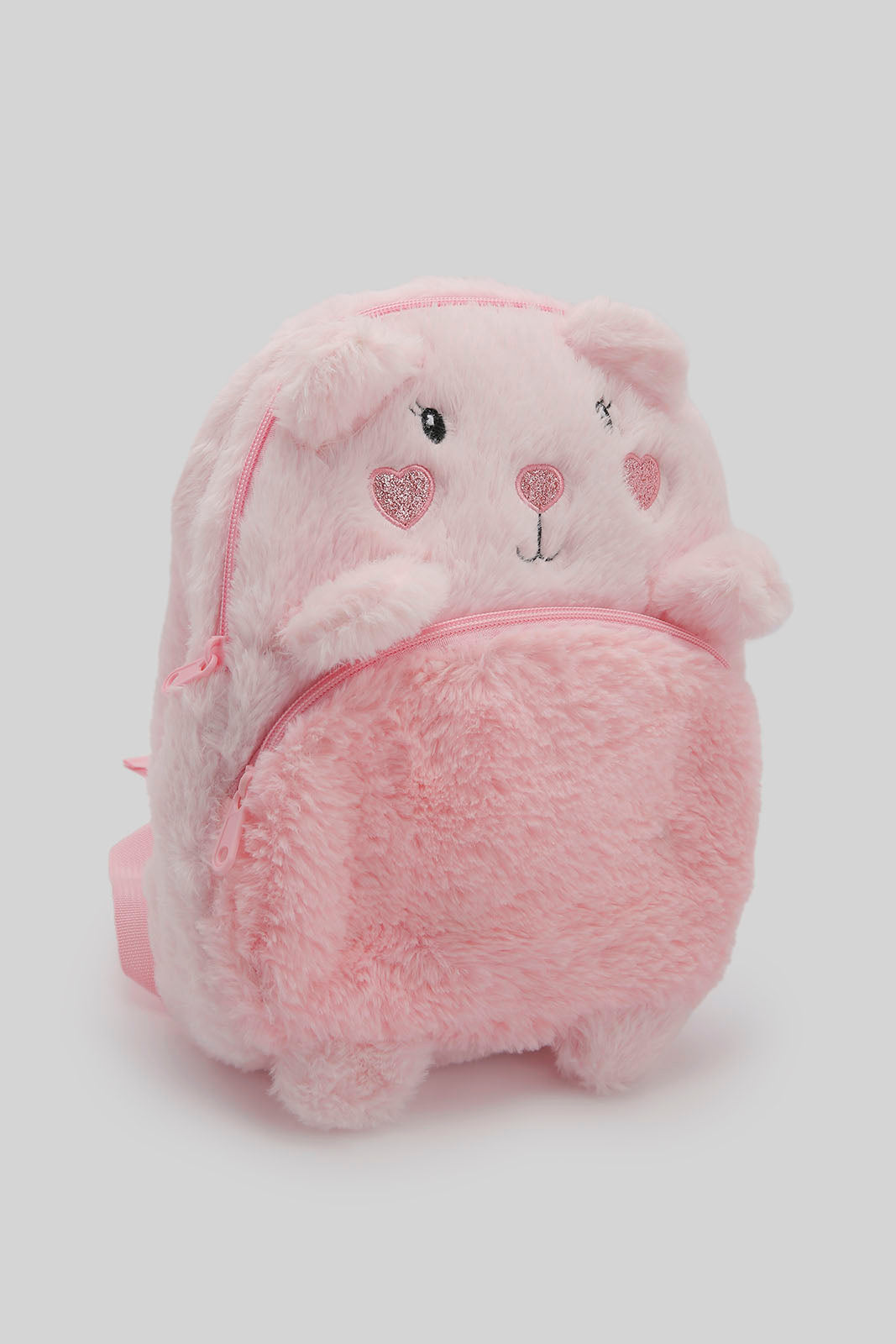 Redtag-Multi-Colour-Character-Faux-Fur-Backpack-Category:Bags,-Colour:Assorted,-Filter:Girls-Accessories,-GIR-Bags,-New-In,-New-In-GIR-ACC,-Non-Sale,-Section:Girls-(0-to-14Yrs),-W22B-Girls-