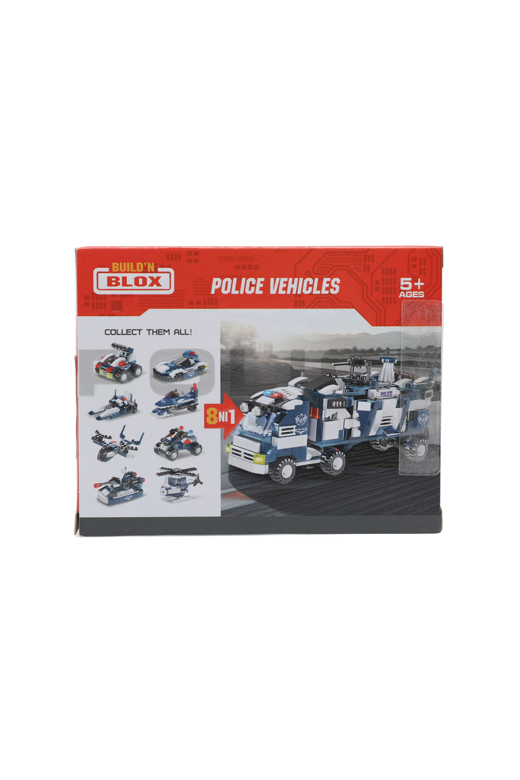 Redtag-Build'N-Blox-Police-Series---8-In-1-Category:Toys,-Colour:Assorted,-Filter:Toys-Accessories,-IMP-Toys,-New-In,-New-In-IMP-ACC,-Non-Sale,-Section:Girls-(0-to-14Yrs),-W22A-Toys-