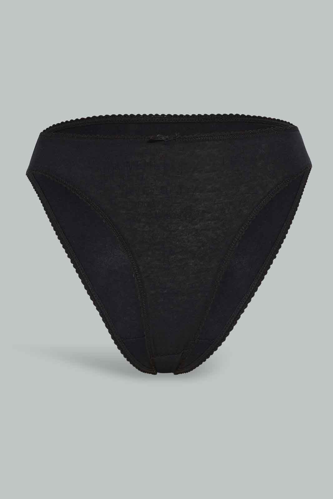 Redtag-Assorted-Plain-Hi-leg-Brief-5-Pack-365,-Category:Briefs,-Colour:Assorted,-Deals:New-In,-Filter:Women's-Clothing,-New-In-Women-APL,-Non-Sale,-Section:Women,-Women-Briefs--