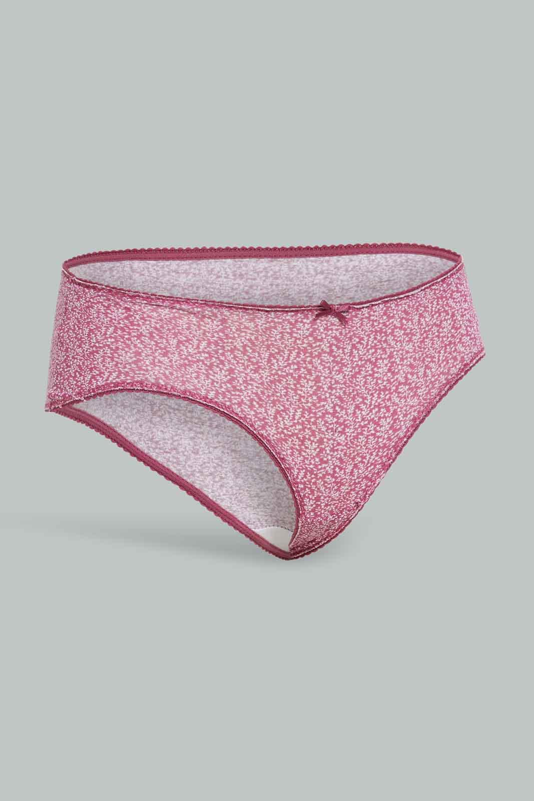 Redtag-Assorted-Plain-Boy-leg-Brief-5-Pack-365,-Category:Briefs,-Colour:Assorted,-Deals:New-In,-Filter:Women's-Clothing,-New-In-Women-APL,-Non-Sale,-Section:Women,-Women-Briefs--