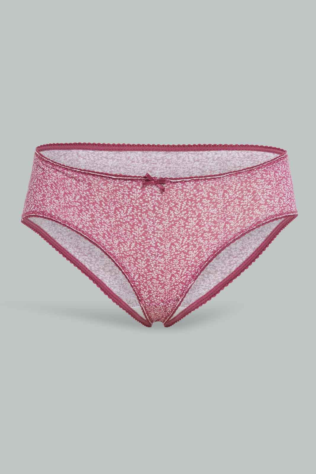 Redtag-Assorted-Plain-Boy-leg-Brief-5-Pack-365,-Category:Briefs,-Colour:Assorted,-Deals:New-In,-Filter:Women's-Clothing,-New-In-Women-APL,-Non-Sale,-Section:Women,-Women-Briefs--