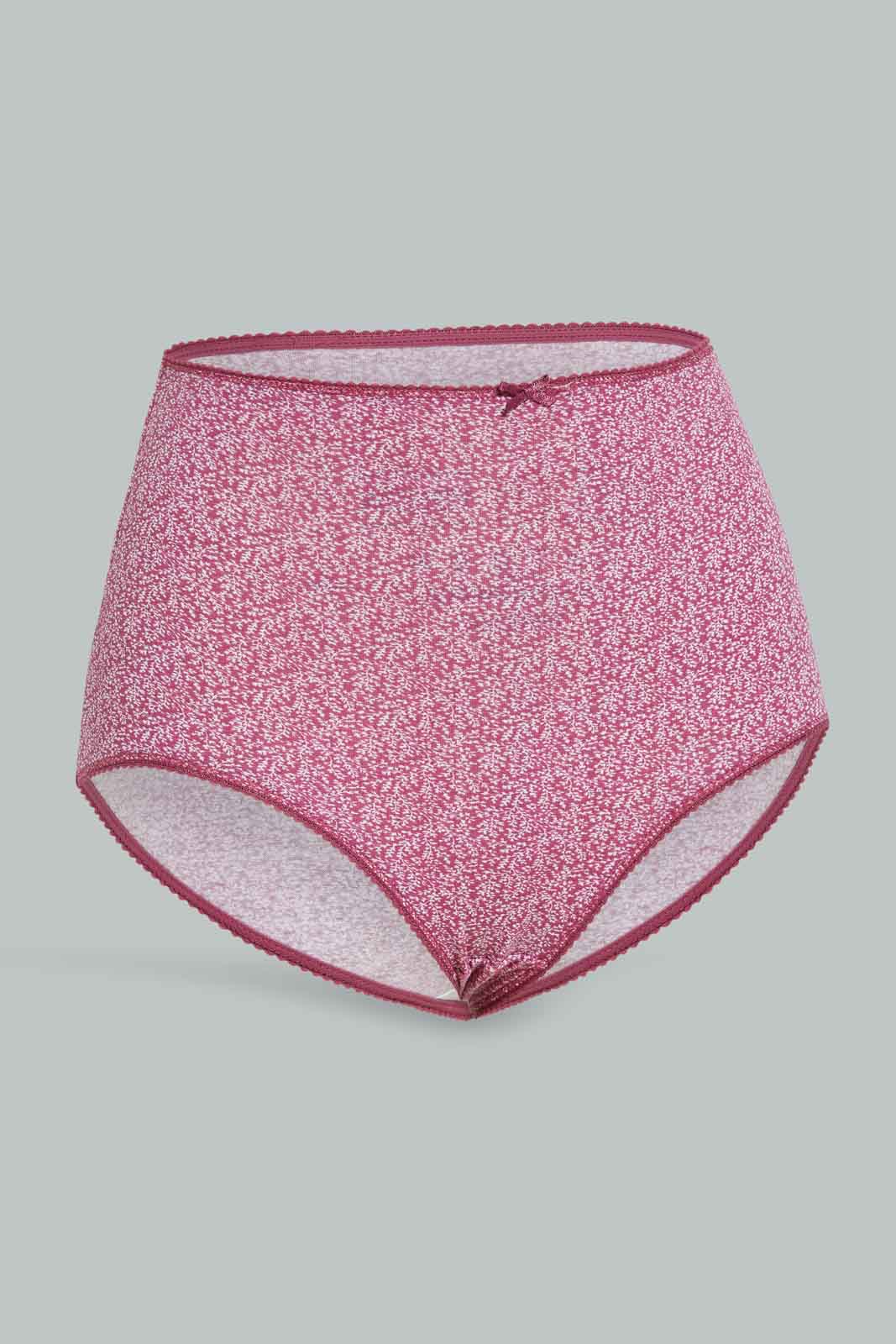Redtag-Assorted-Plain-Full-Brief-5-Pack-365,-Category:Briefs,-Colour:Assorted,-Deals:New-In,-Filter:Women's-Clothing,-New-In-Women-APL,-Non-Sale,-Section:Women,-Women-Briefs--