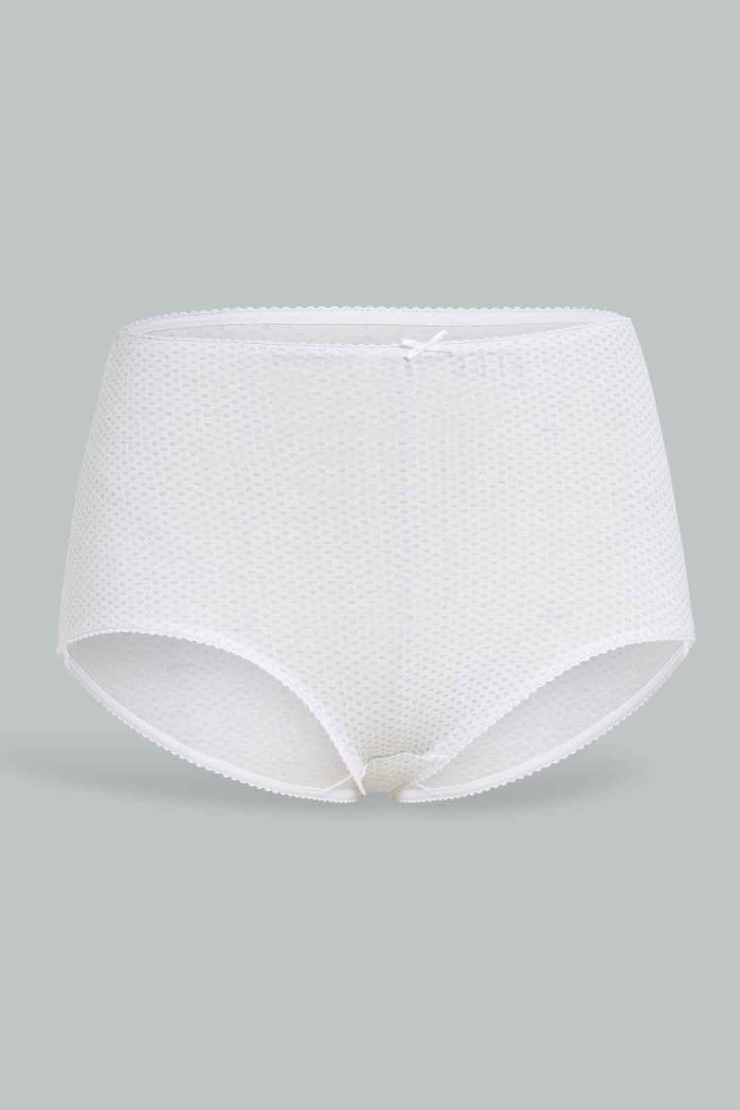 Redtag-Assorted-Plain-Full-Brief-5-Pack-365,-Category:Briefs,-Colour:Assorted,-Deals:New-In,-Filter:Women's-Clothing,-New-In-Women-APL,-Non-Sale,-Section:Women,-Women-Briefs--