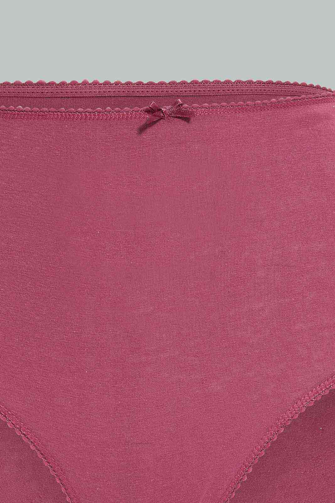 Redtag-Assorted-Plain-Full-Brief-5-Pack-365,-Category:Briefs,-Colour:Assorted,-Deals:New-In,-Filter:Women's-Clothing,-New-In-Women-APL,-Non-Sale,-Section:Women,-Women-Briefs--