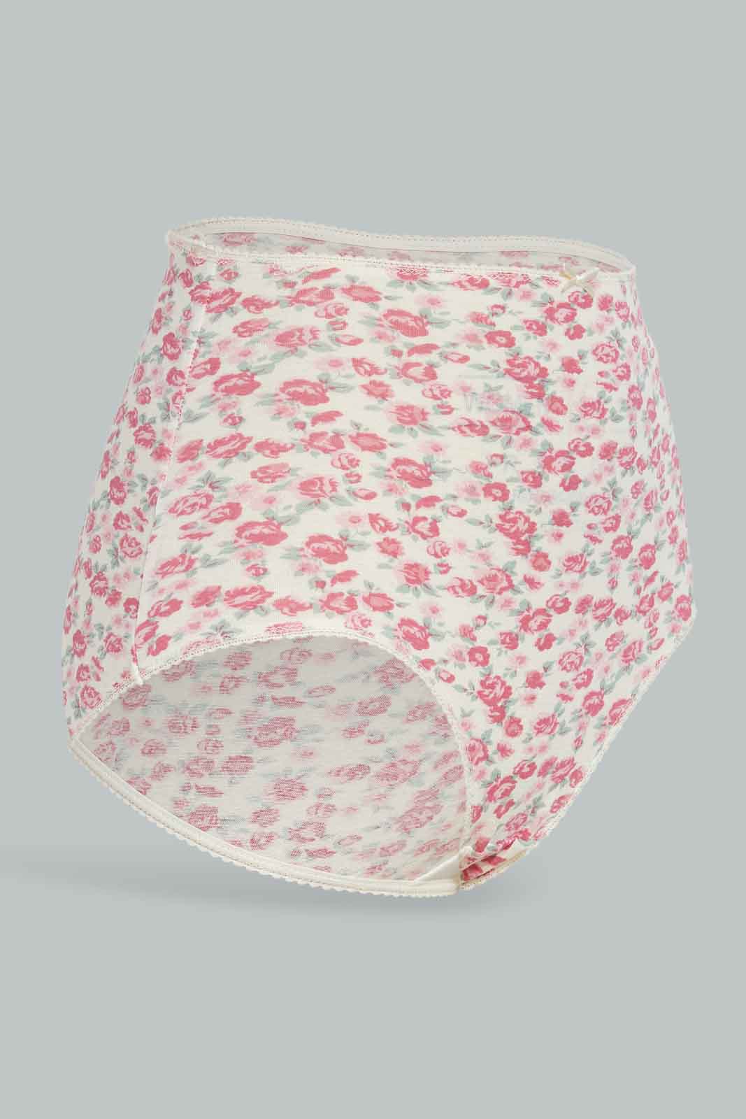 Redtag-Assorted-Print-Full-Brief-5-Pack-365,-Category:Briefs,-Colour:Assorted,-Deals:New-In,-Filter:Women's-Clothing,-New-In-Women-APL,-Non-Sale,-Section:Women,-Women-Briefs--