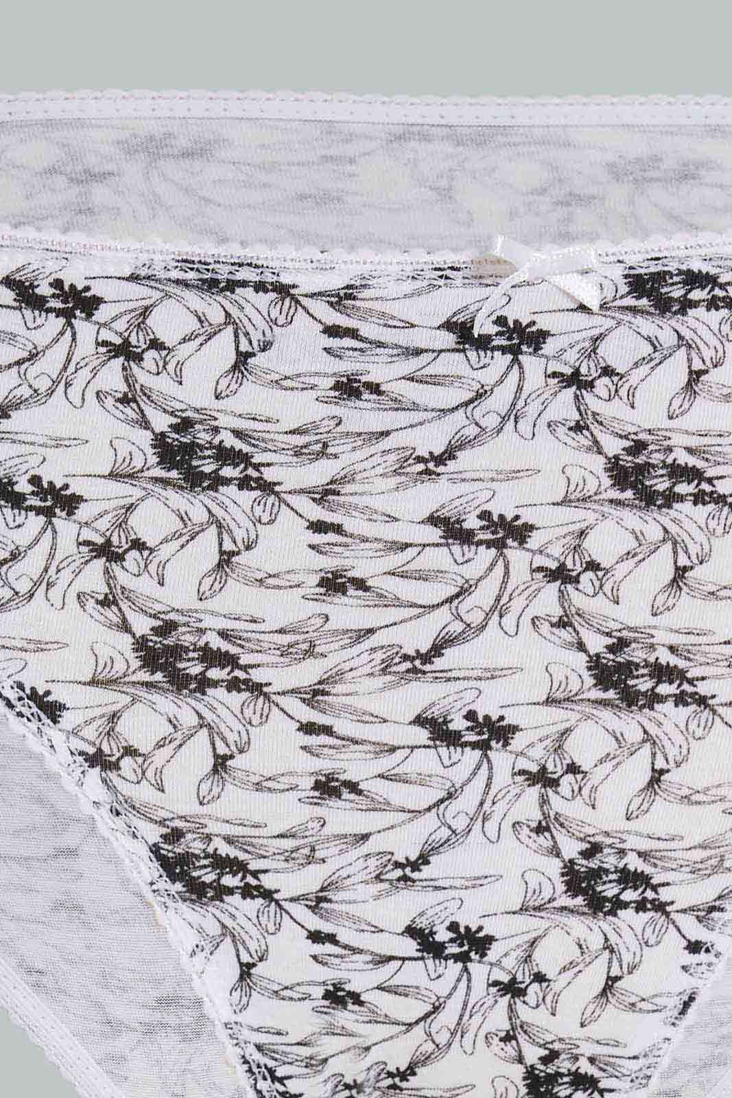 Redtag-Assorted-Print-Hi-leg-Brief-5-Pack-365,-Category:Briefs,-Colour:Assorted,-Deals:New-In,-Dept:Ladieswear,-Filter:Women's-Clothing,-New-In-Women-APL,-Non-Sale,-Section:Women,-Women-Briefs--