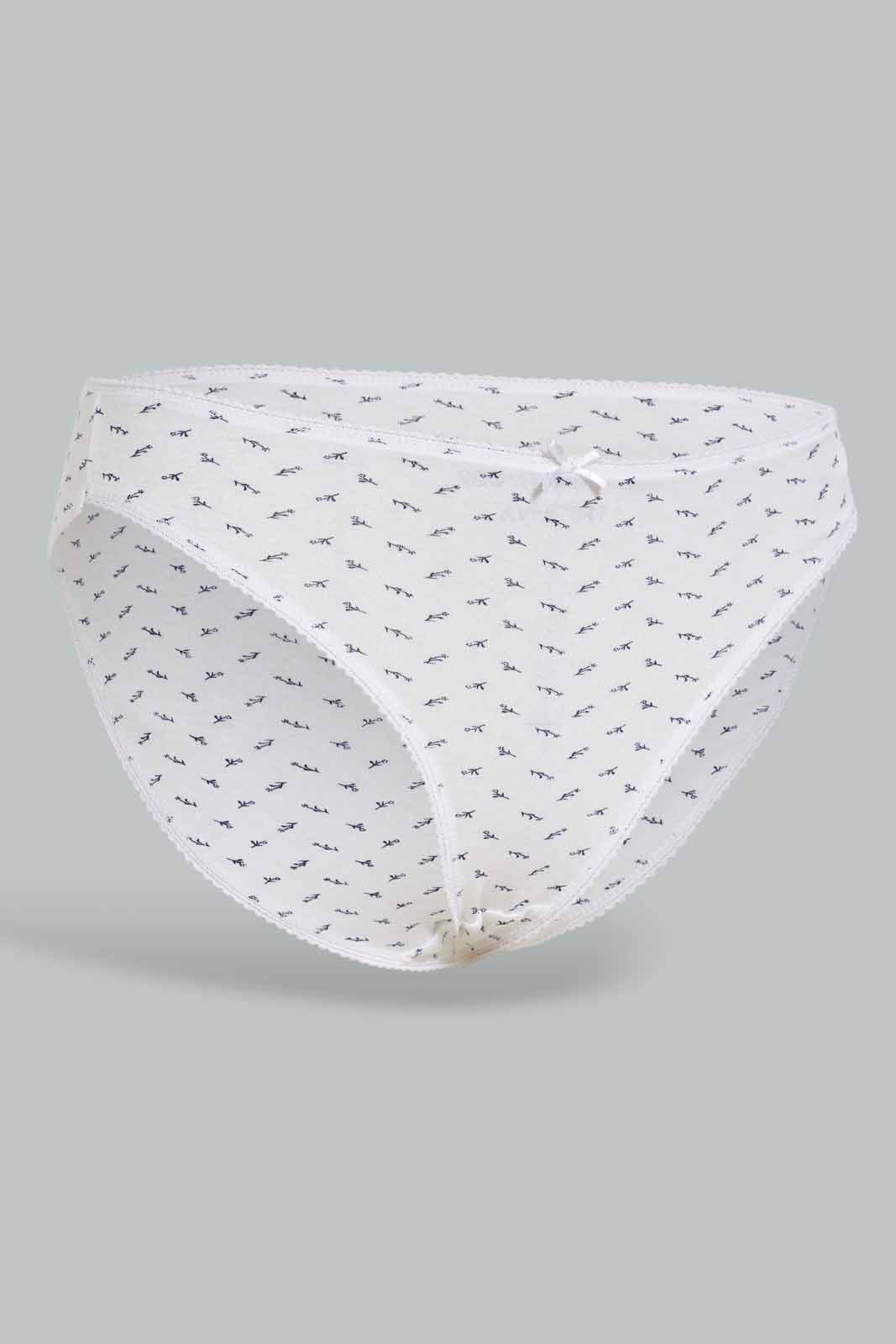 Redtag-Assorted-Print-Hi-leg-Brief-5-Pack-365,-Category:Briefs,-Colour:Assorted,-Deals:New-In,-Dept:Ladieswear,-Filter:Women's-Clothing,-New-In-Women-APL,-Non-Sale,-Section:Women,-Women-Briefs--