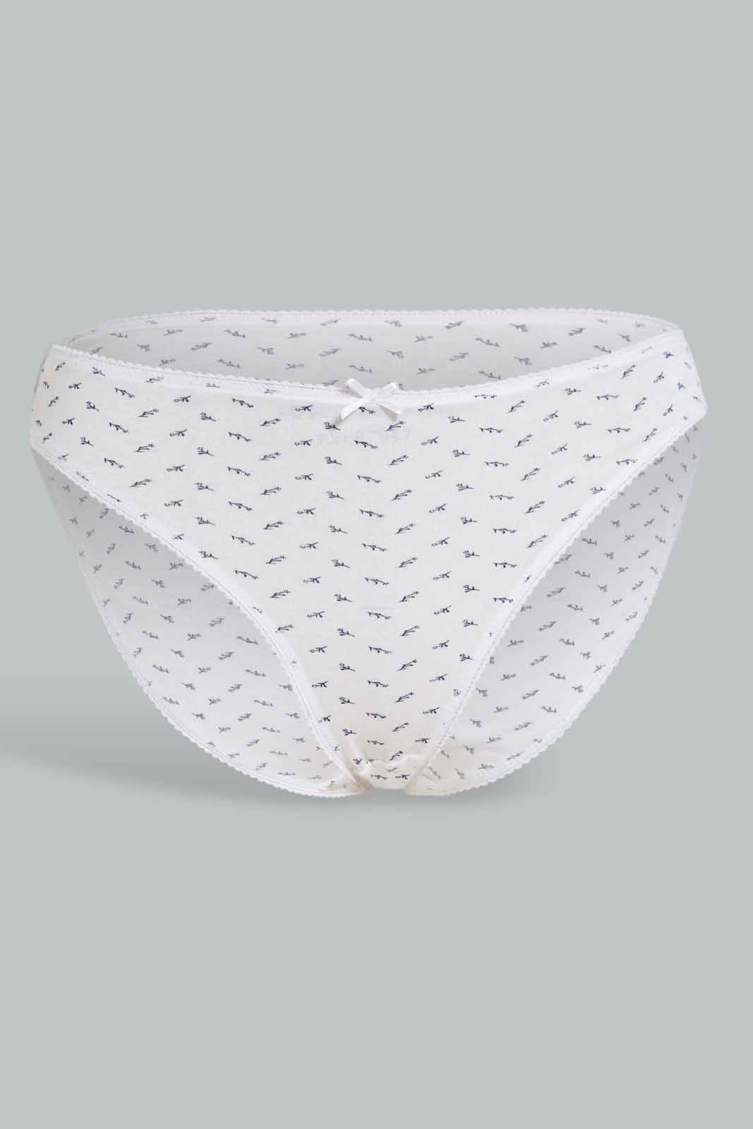 Redtag-Assorted-Print-Hi-leg-Brief-5-Pack-365,-Category:Briefs,-Colour:Assorted,-Deals:New-In,-Dept:Ladieswear,-Filter:Women's-Clothing,-New-In-Women-APL,-Non-Sale,-Section:Women,-Women-Briefs--