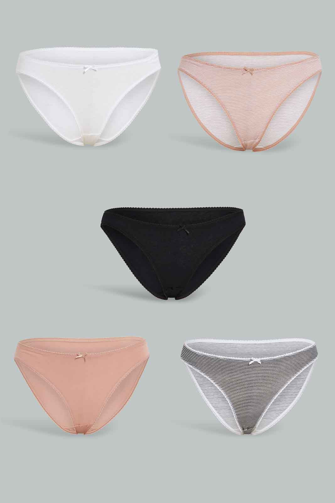 Redtag-Assorted-Print-Bikini-Brief-5-Pack-365,-Category:Briefs,-Colour:Assorted,-Deals:New-In,-Filter:Women's-Clothing,-New-In-Women-APL,-Non-Sale,-Section:Women,-Women-Briefs--