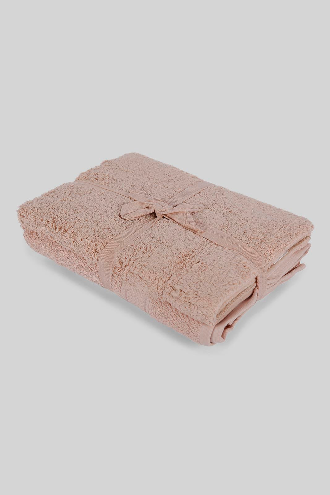 Redtag-Towels-&-Bathmat-Set-(4-Piece)-Category:Towels,-Colour:Pink,-Deals:New-In,-Dept:Home,-Filter:Home-Bathroom,-HMW-BAC-Towels,-New-In-HMW-BAC,-Non-Sale,-Section:Homewares,-W22B-Home-Bathroom-