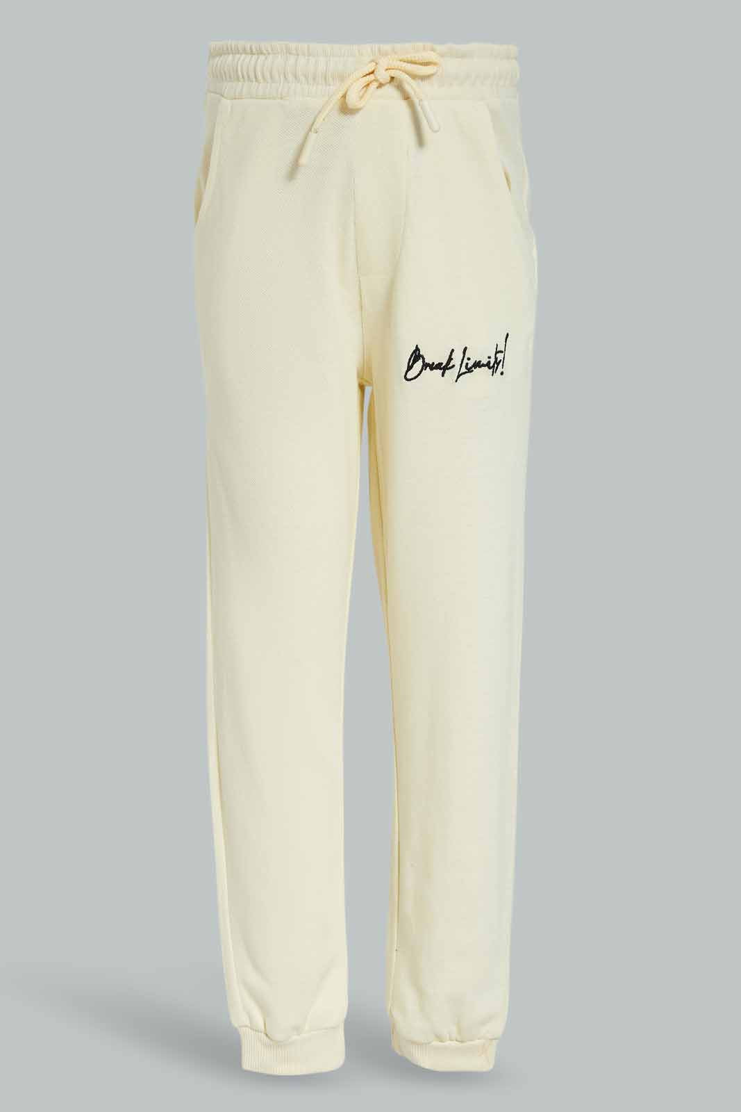 Redtag-Cream-Pique-Pant-BOY-Joggers,-Category:Joggers,-Colour:Cream,-Deals:New-In,-Dept:Boys,-Filter:Boys-(2-to-8-Yrs),-New-In-BOY-APL,-Non-Sale,-Section:Boys-(0-to-14Yrs),-TBL,-W22A-Boys-2 to 8 Years