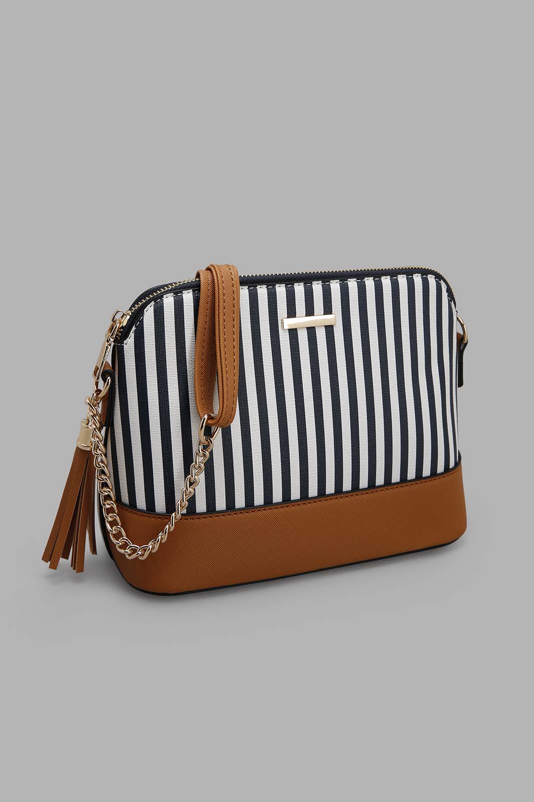 Redtag-Navy-And-White-Nautical-Stripes-Cross-Body-Bag-Category:Bags,-Colour:Assorted,-Filter:Women's-Accessories,-New-In,-New-In-Women-ACC,-Non-Sale,-Section:Women,-W22A,-Women-Bags-Women-