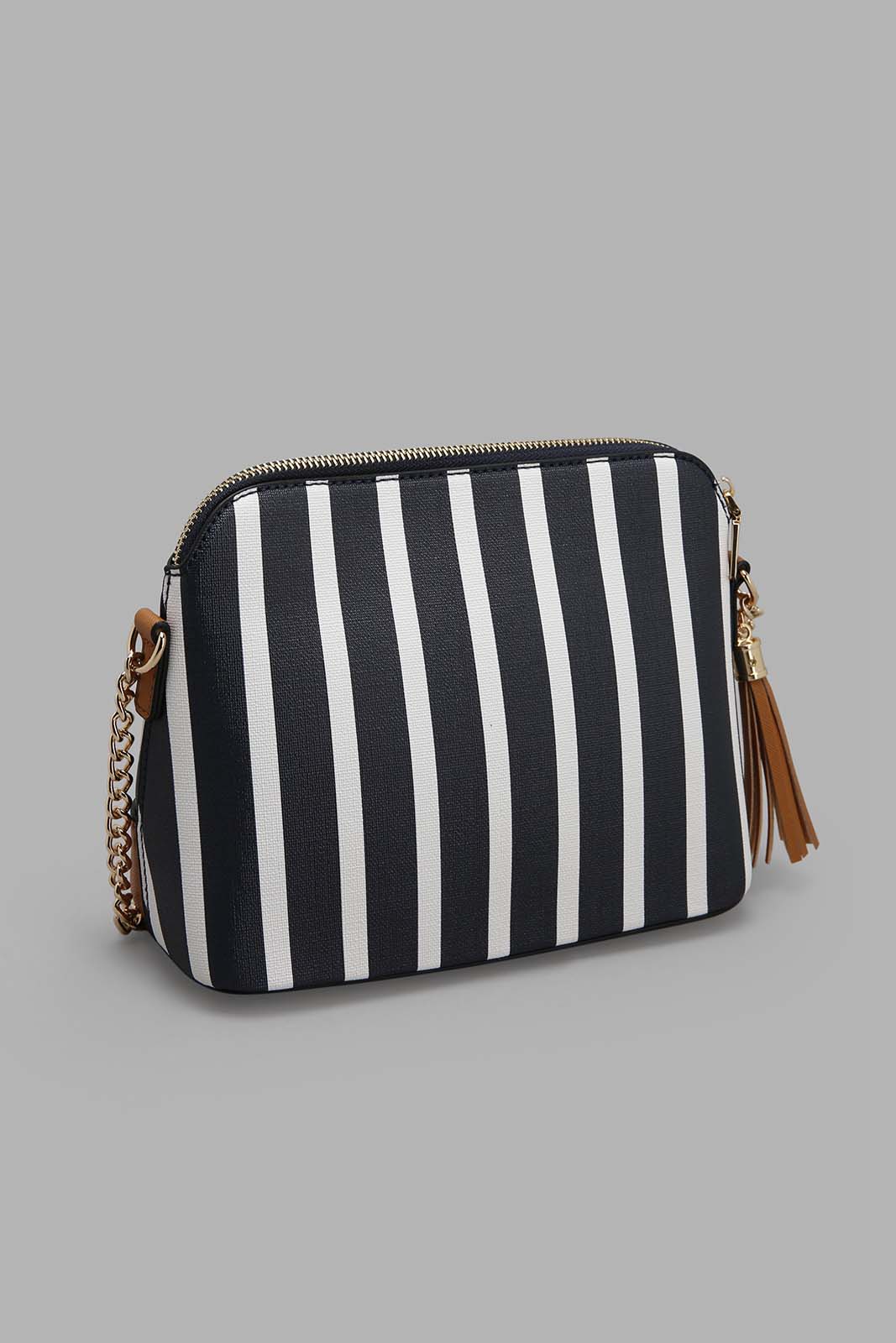 Redtag-Navy-And-White-Nautical-Stripes-Cross-Body-Bag-Category:Bags,-Colour:Assorted,-Filter:Women's-Accessories,-New-In,-New-In-Women-ACC,-Non-Sale,-Section:Women,-W22A,-Women-Bags-Women-