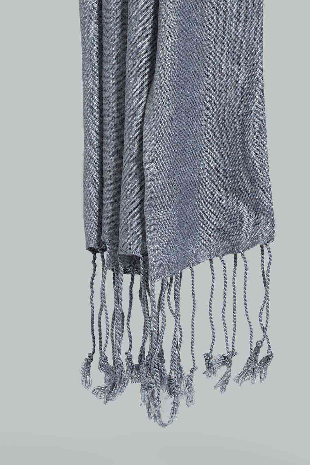 Redtag-Grey-Solide-Scarfs-Category:Scarves,-Colour:Grey,-Filter:Women's-Accessories,-New-In,-New-In-Women-ACC,-Non-Sale,-Section:Women,-W22A,-Women-Scarves-Women-