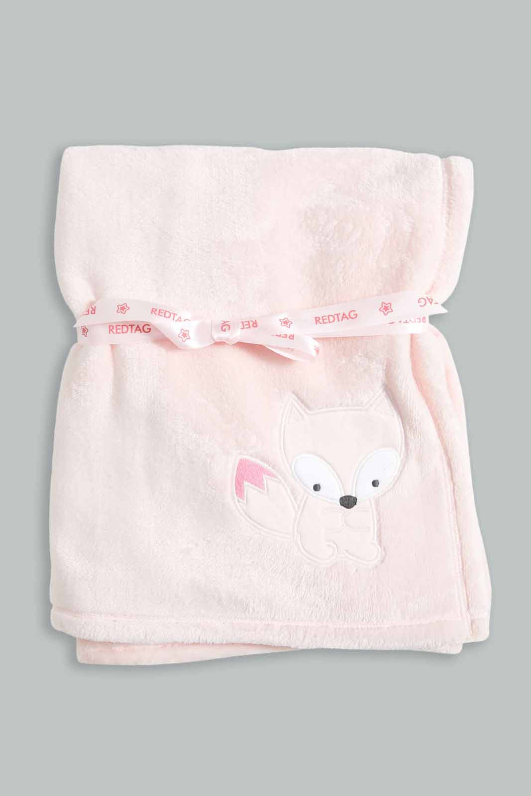 Redtag-Pink-Fox-Fluffy-Blanket-Category:Newborn-Accessories,-Colour:Apricot,-Deals:New-In,-Dept:New-Born,-Filter:Baby-(0-to-12-Mths),-NBG-Newborn-Accessories,-New-In-NBG-APL,-Non-Sale,-Section:Girls-(0-to-14Yrs),-W22B-Baby-0 to 12 Months