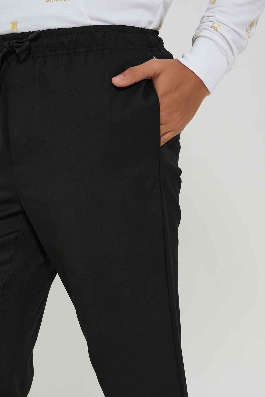 Redtag-Black-Pull-On-Trousers-CAPSULE-BUY,-Category:Trousers,-Colour:Black,-Deals:New-In,-Dept:Menswear,-Filter:Men's-Clothing,-Men-Trousers,-New-In-Men-APL,-Non-Sale,-Section:Men,-W22A-Men's-