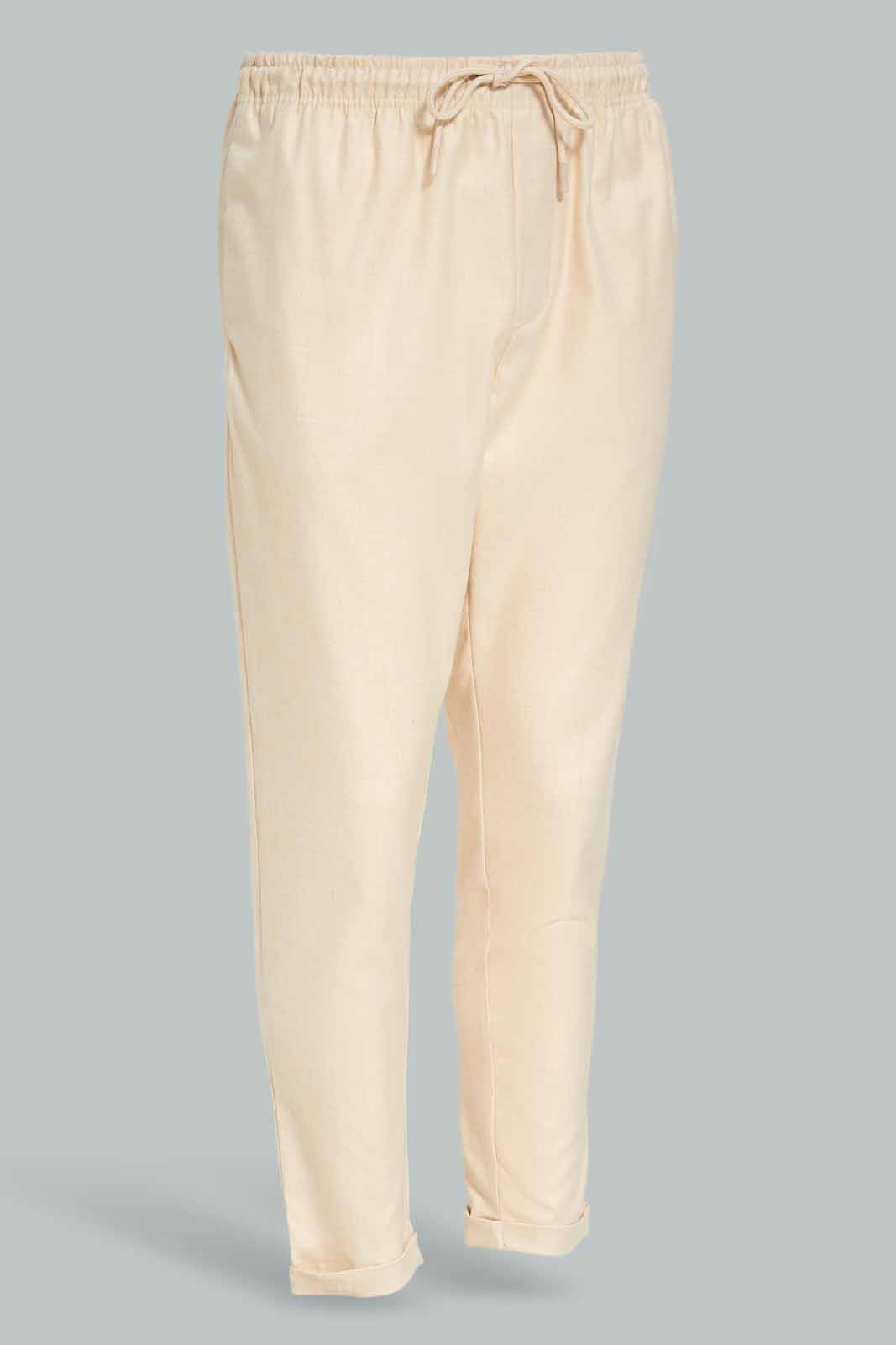 Redtag-Beige-Pull-On-Trousers-CAPSULE-BUY,-Category:Trousers,-Colour:Beige,-Deals:New-In,-Dept:Menswear,-Filter:Men's-Clothing,-Men-Trousers,-New-In-Men-APL,-Non-Sale,-Section:Men,-W22A-Men's-