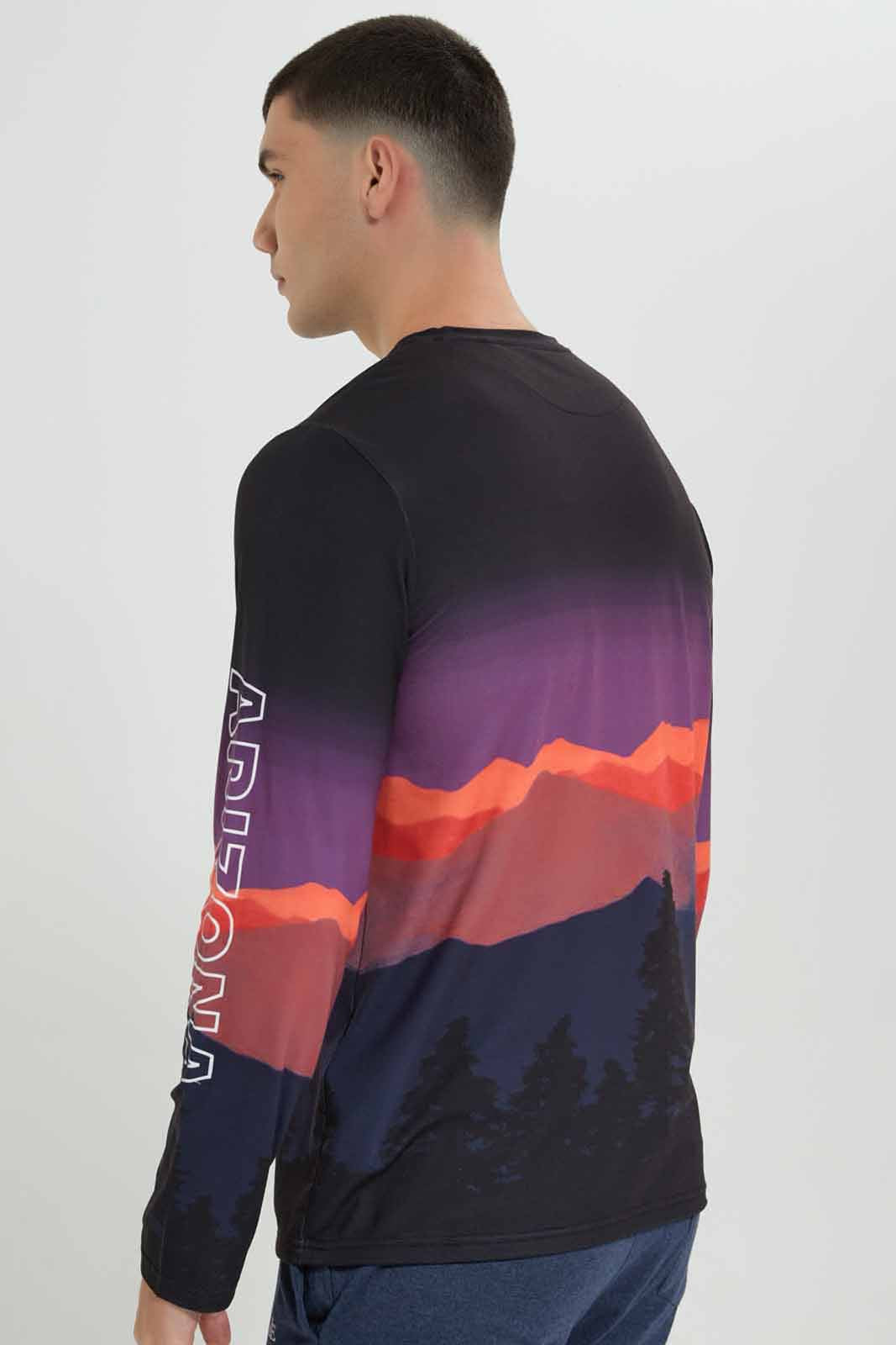 Redtag-Black-L/S-Nature-Graphic-Tee-Category:T-Shirts,-Colour:Black,-Deals:New-In,-Filter:Men's-Clothing,-Men-T-Shirts,-New-In-Men-APL,-Non-Sale,-Section:Men,-W22A-Men's-
