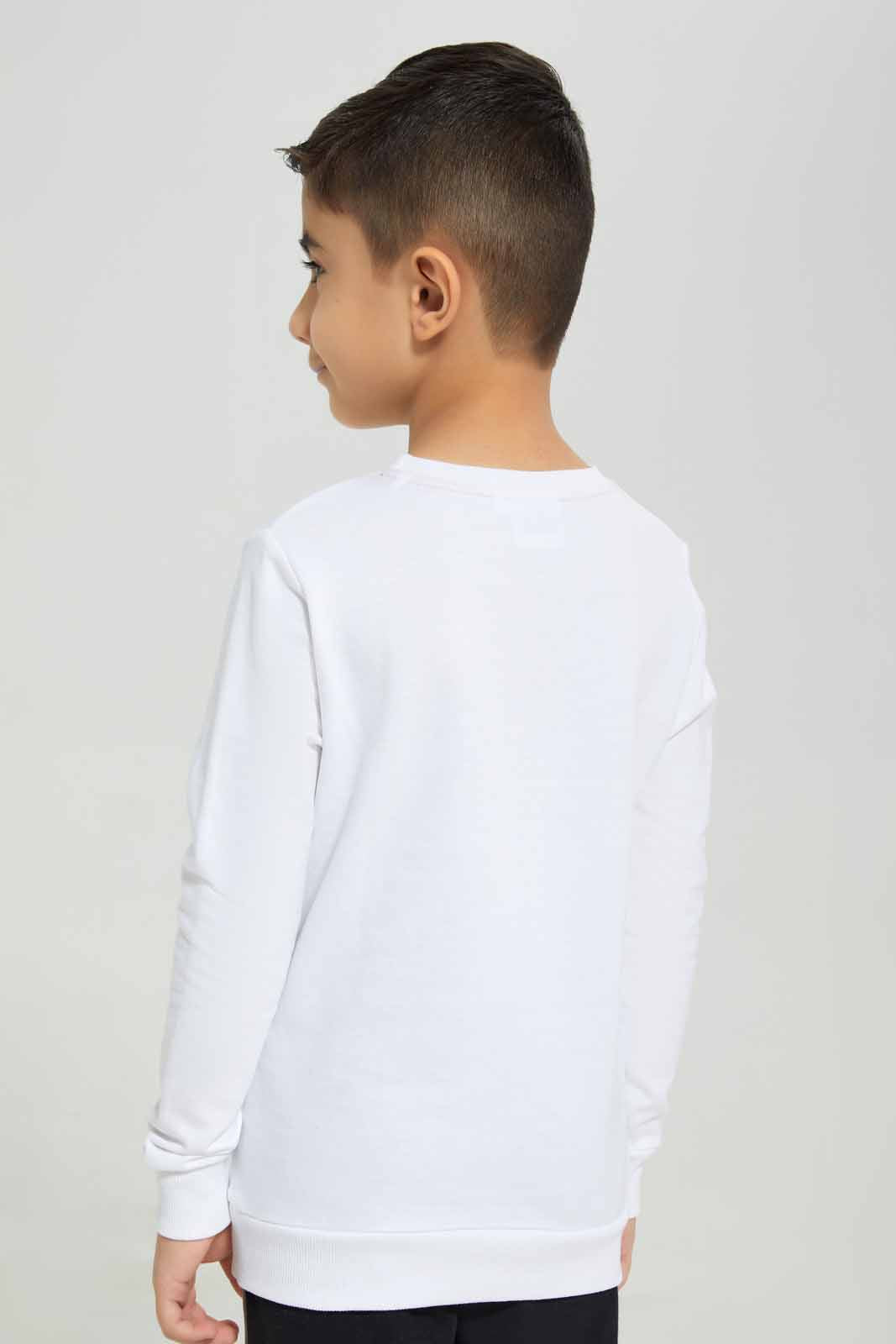 Redtag-White-Tom-&-Jerry-Crew-Neck-Sweatshirt-BOY-Sweatshirts,-Category:Sweatshirts,-CHR,-Colour:White,-Deals:New-In,-Filter:Boys-(2-to-8-Yrs),-New-In-BOY-APL,-Non-Sale,-Section:Boys-(0-to-14Yrs),-TBL,-W22B-Boys-2 to 8 Years