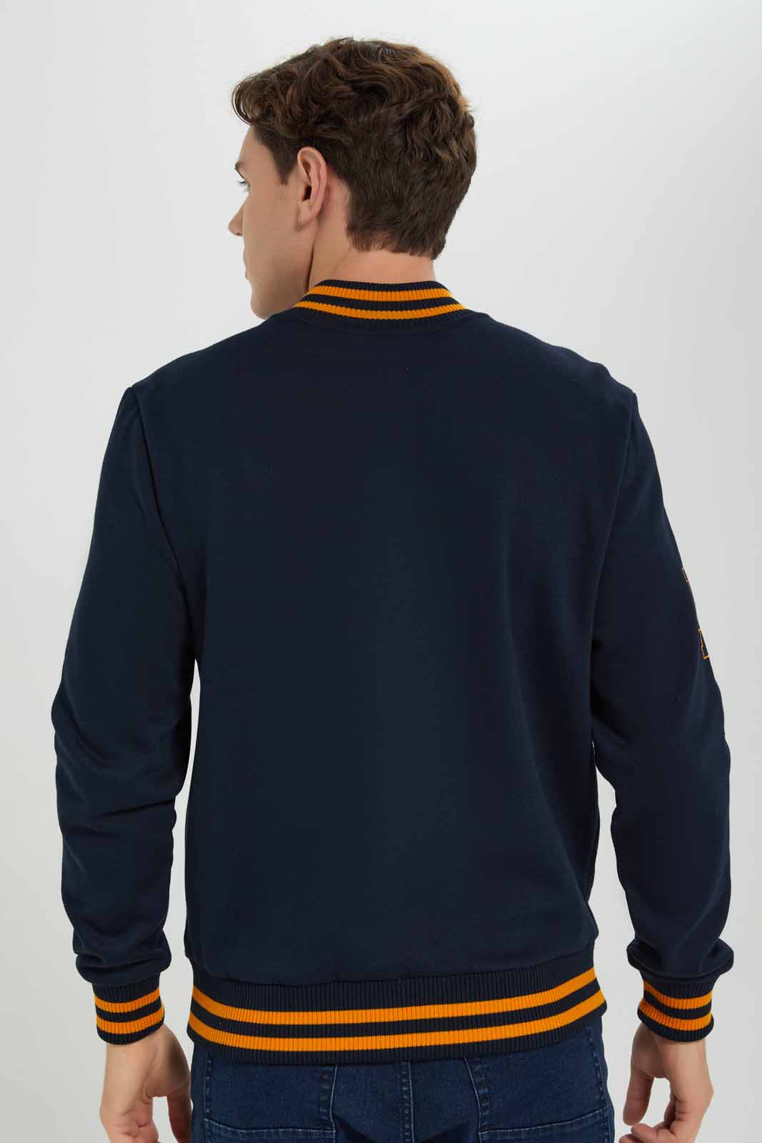 Redtag-Mustard-Baseball-Bomber-Jacket-Category:Sweatshirts,-Colour:Assorted,-Deals:New-In,-Filter:Men's-Clothing,-Men-Sweatshirts,-New-In-Men-APL,-Non-Sale,-Section:Men,-W22B-Men's-