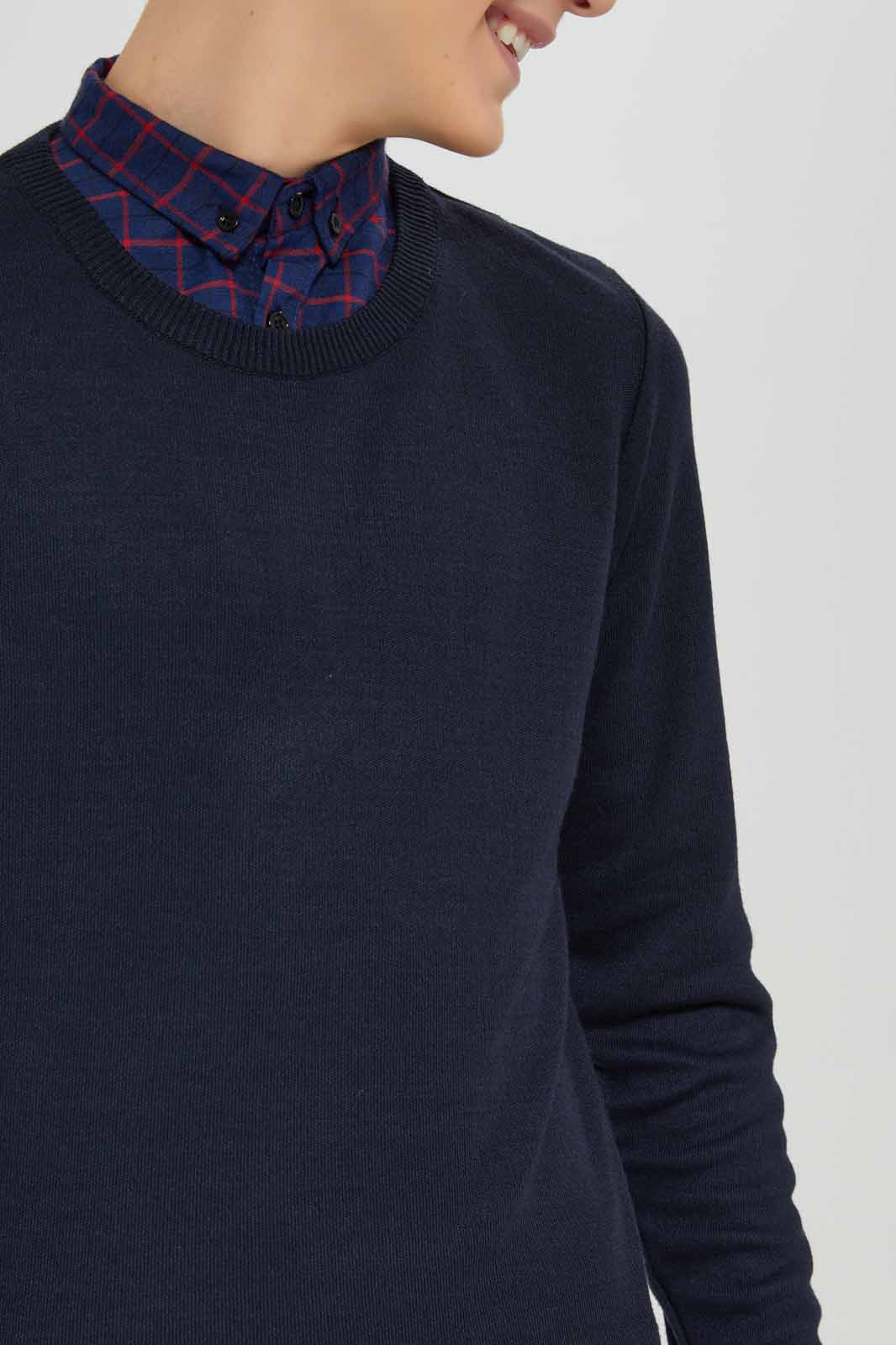 Redtag-Navy-Collared-Plain-Pullover-BSR-Pullovers,-Category:Pullovers,-Colour:Navy,-Deals:New-In,-Dept:Boys,-Filter:Senior-Boys-(8-to-14-Yrs),-New-In-BSR-APL,-Non-Sale,-Section:Boys-(0-to-14Yrs),-W22B-Senior-Boys-9 to 14 Years