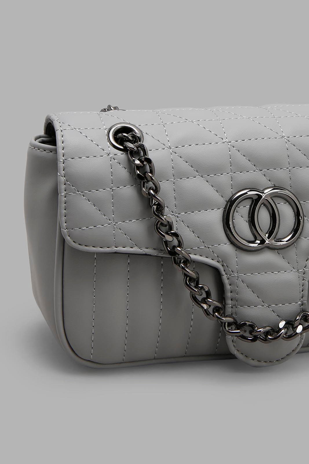 Redtag-Grey-Quilting-Cross-Body-Bag-Category:Bags,-Colour:Grey,-Filter:Women's-Accessories,-New-In,-New-In-Women-ACC,-Non-Sale,-Section:Women,-W22A,-Women-Bags-Women-