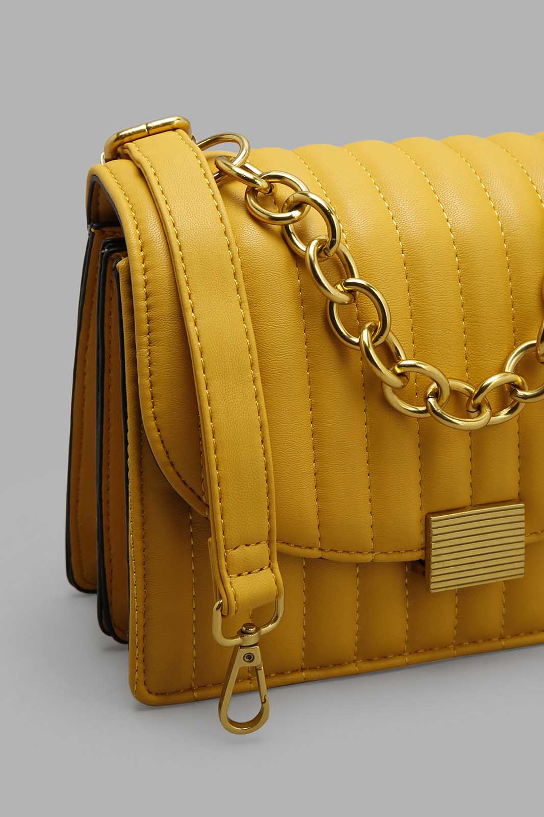 Redtag-Mustard-Cross-Body-With-Antique-Chain-Category:Bags,-Colour:Mustard,-Filter:Women's-Accessories,-New-In,-New-In-Women-ACC,-Non-Sale,-Section:Women,-W22A,-Women-Bags-Women-
