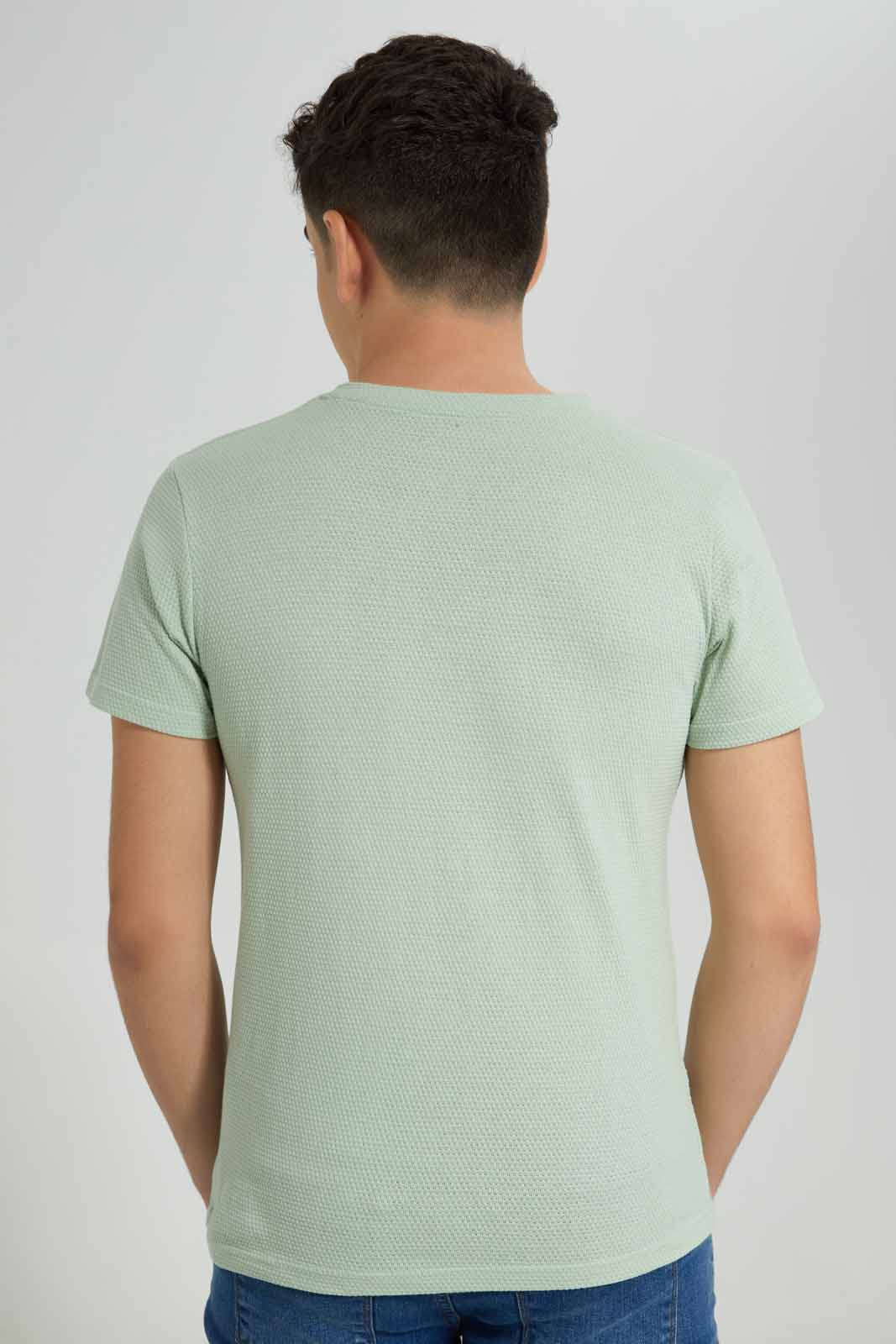 Redtag-Sky-Blue-Jacquard-Heneley-T-Shirt-BSR-T-Shirts,-Category:T-Shirts,-Colour:Sky-Blue,-Deals:New-In,-Filter:Senior-Boys-(8-to-14-Yrs),-New-In-BSR-APL,-Non-Sale,-Section:Boys-(0-to-14Yrs),-TBL,-W22A-Senior-Boys-9 to 14 Years