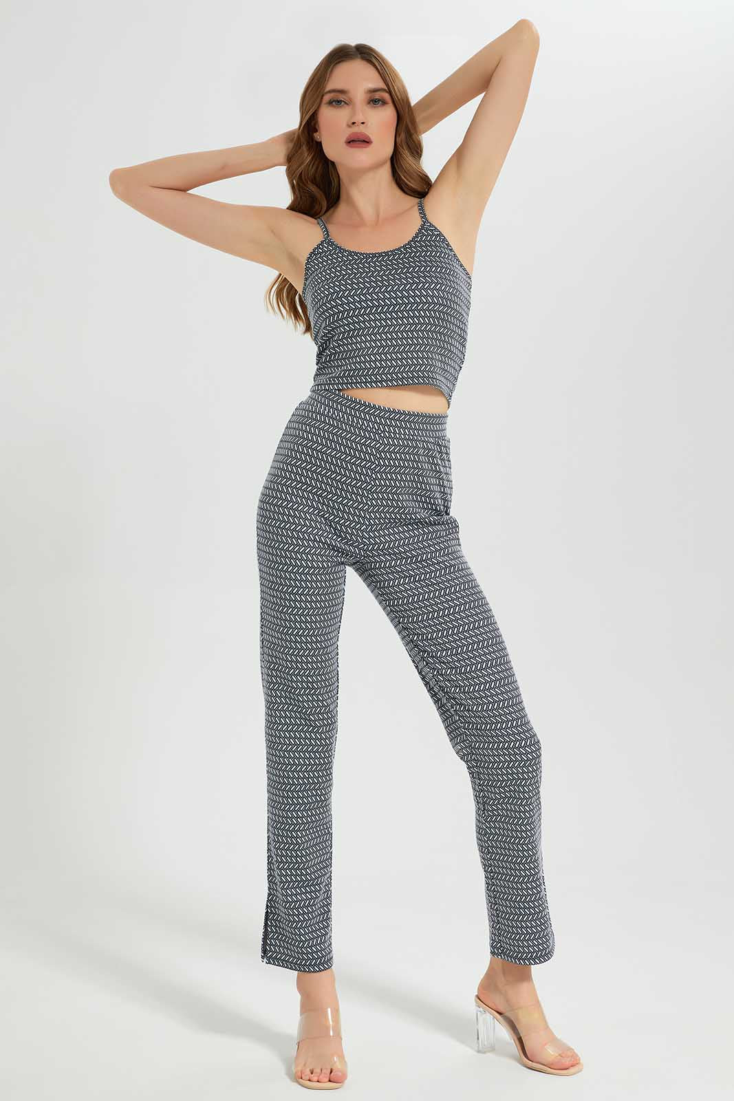 Redtag-Blue/White-Cami-Top-Category:Tops,-Colour:Assorted,-Deals:New-In,-Filter:Women's-Clothing,-LEC,-LEC-Tops,-New-In-LEC-APL,-Non-Sale,-Section:Women,-W22B-Women's-