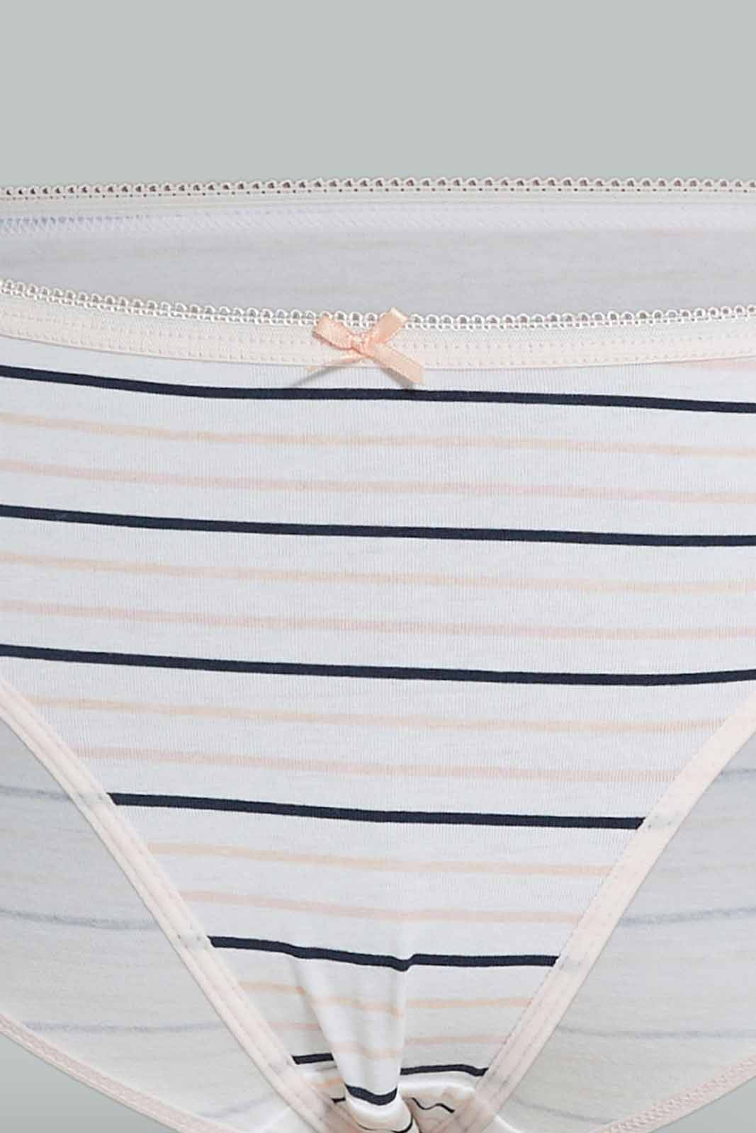 Redtag-5pcs-Bikini-Brief-Packs-365,-Category:Briefs,-Colour:Assorted,-Deals:New-In,-Dept:Girls,-ESS,-Filter:Senior-Girls-(8-to-14-Yrs),-GSR-Briefs,-New-In-GSR-APL,-Non-Sale,-Section:Girls-(0-to-14Yrs)-Senior-Girls-9 to 14 Years