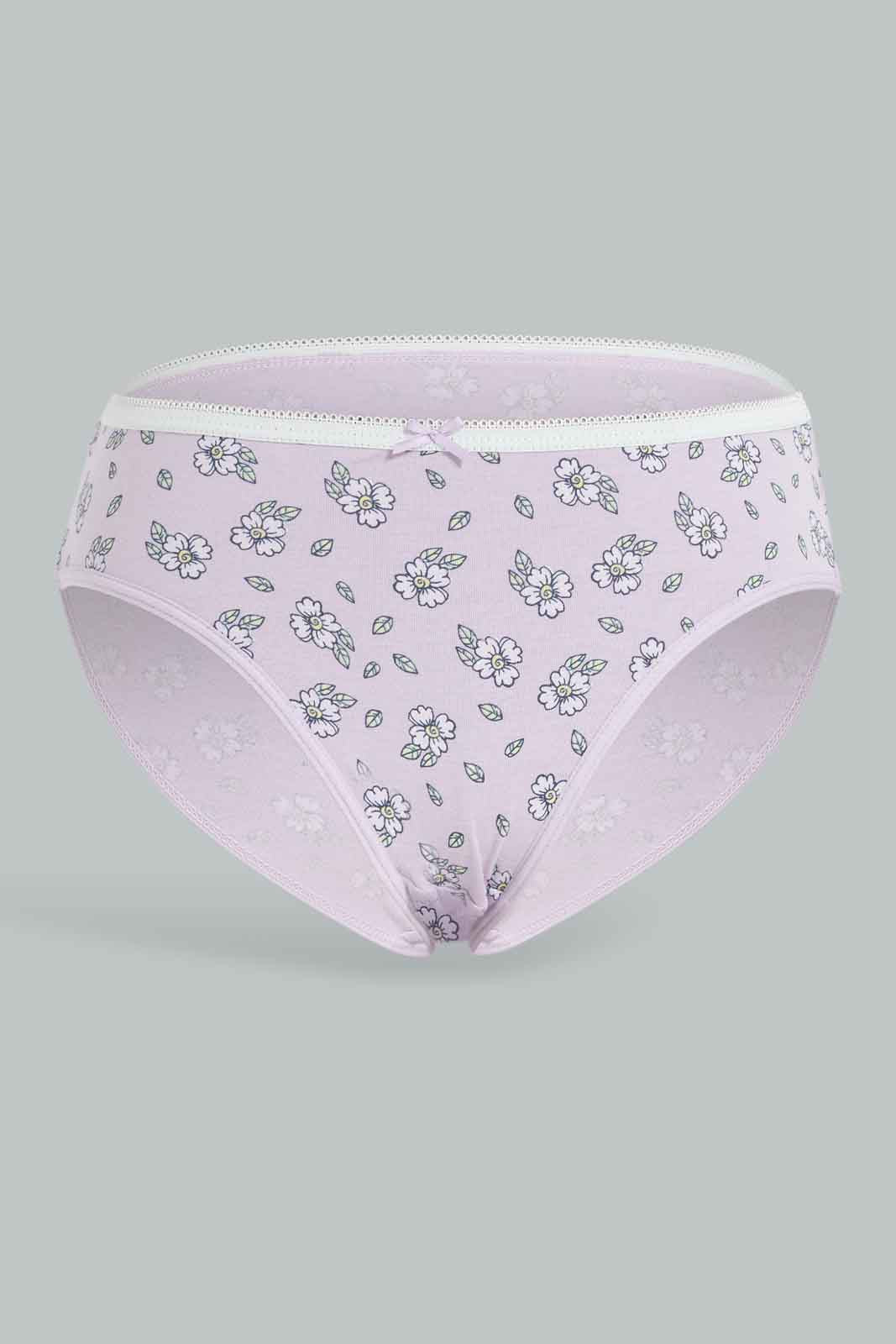 Redtag-5pcs-Bikini-Brief-Packs-365,-Category:Briefs,-Colour:Assorted,-Deals:New-In,-ESS,-Filter:Senior-Girls-(8-to-14-Yrs),-GSR-Briefs,-New-In-GSR-APL,-Non-Sale,-Section:Girls-(0-to-14Yrs)-Senior-Girls-9 to 14 Years