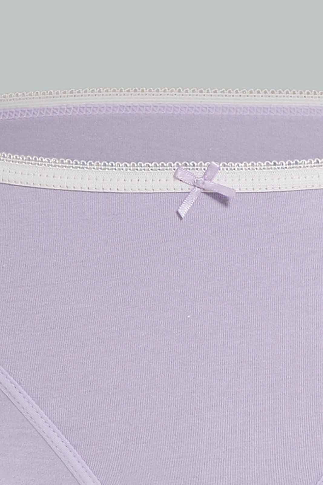 Redtag-5pcs-Bikini-Brief-Packs-365,-Category:Briefs,-Colour:Assorted,-Deals:New-In,-Dept:Girls,-ESS,-Filter:Senior-Girls-(8-to-14-Yrs),-GSR-Briefs,-New-In-GSR-APL,-Non-Sale,-Section:Girls-(0-to-14Yrs)-Senior-Girls-9 to 14 Years