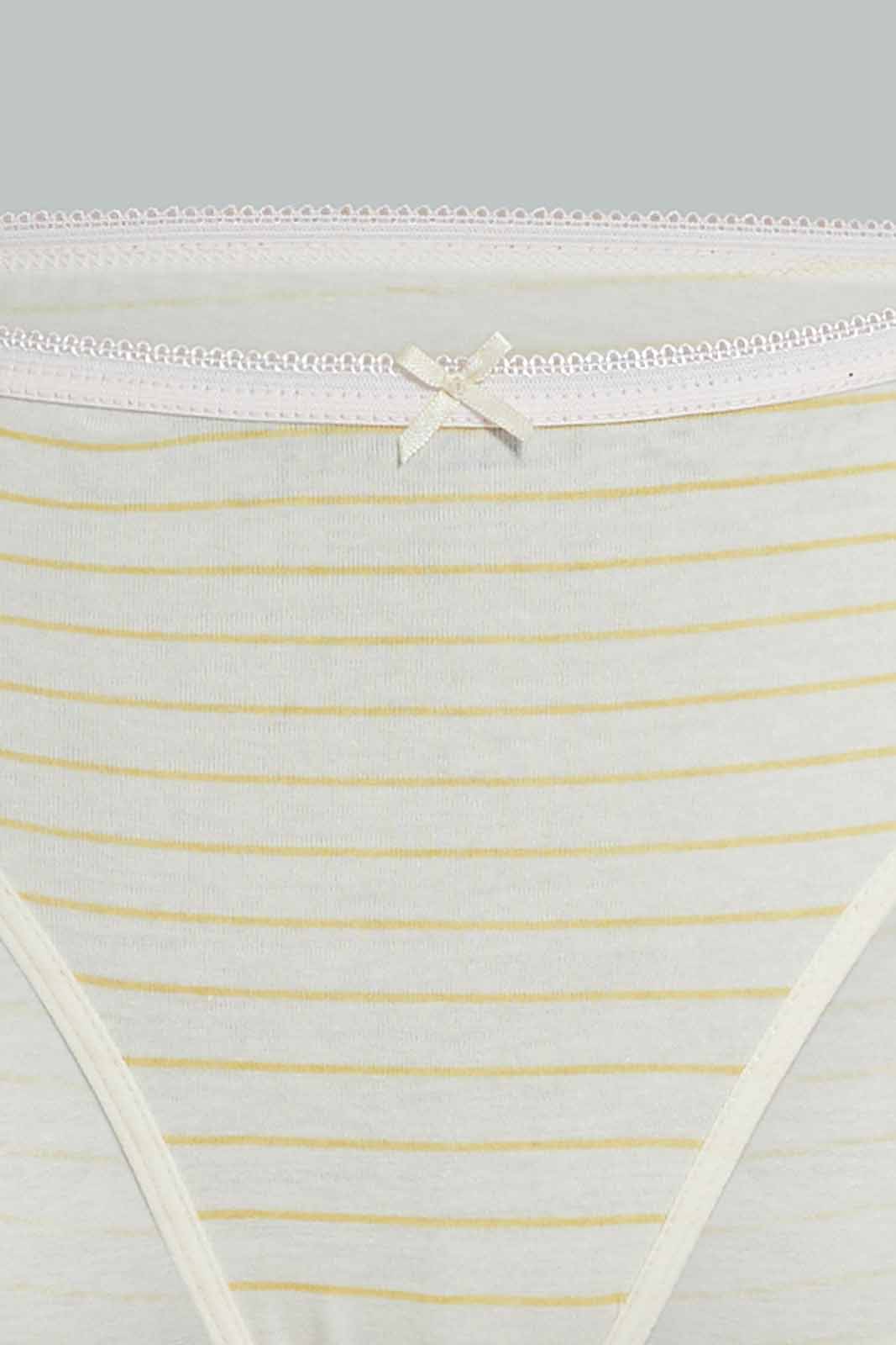 Redtag-5pcs-Bikini-Brief-Packs-365,-Category:Briefs,-Colour:Assorted,-Deals:New-In,-Dept:Girls,-ESS,-Filter:Senior-Girls-(8-to-14-Yrs),-GSR-Briefs,-New-In-GSR-APL,-Non-Sale,-Section:Girls-(0-to-14Yrs)-Senior-Girls-9 to 14 Years