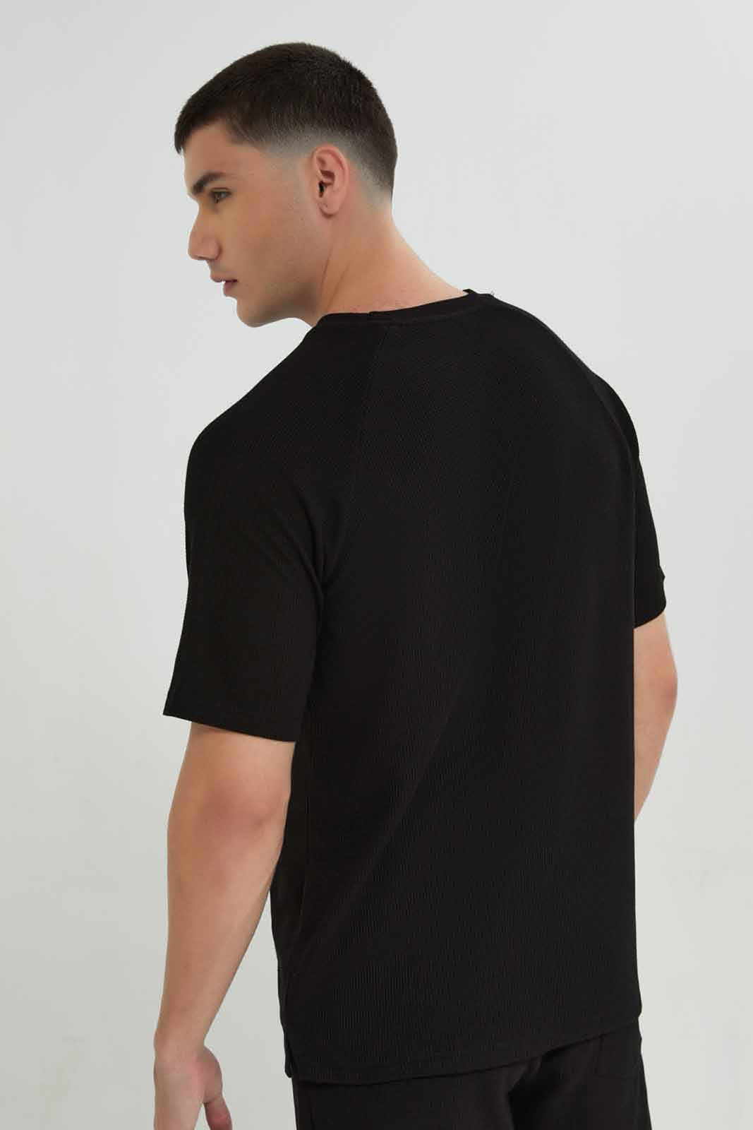 Redtag-Black-Lounge-Tee-Category:T-Shirts,-Colour:Black,-Deals:New-In,-Filter:Men's-Clothing,-Men-Loungewear-T-Shirts,-Men-T-Shirts,-New-In-Men-APL,-Non-Sale,-Section:Men,-W22B-Men's-