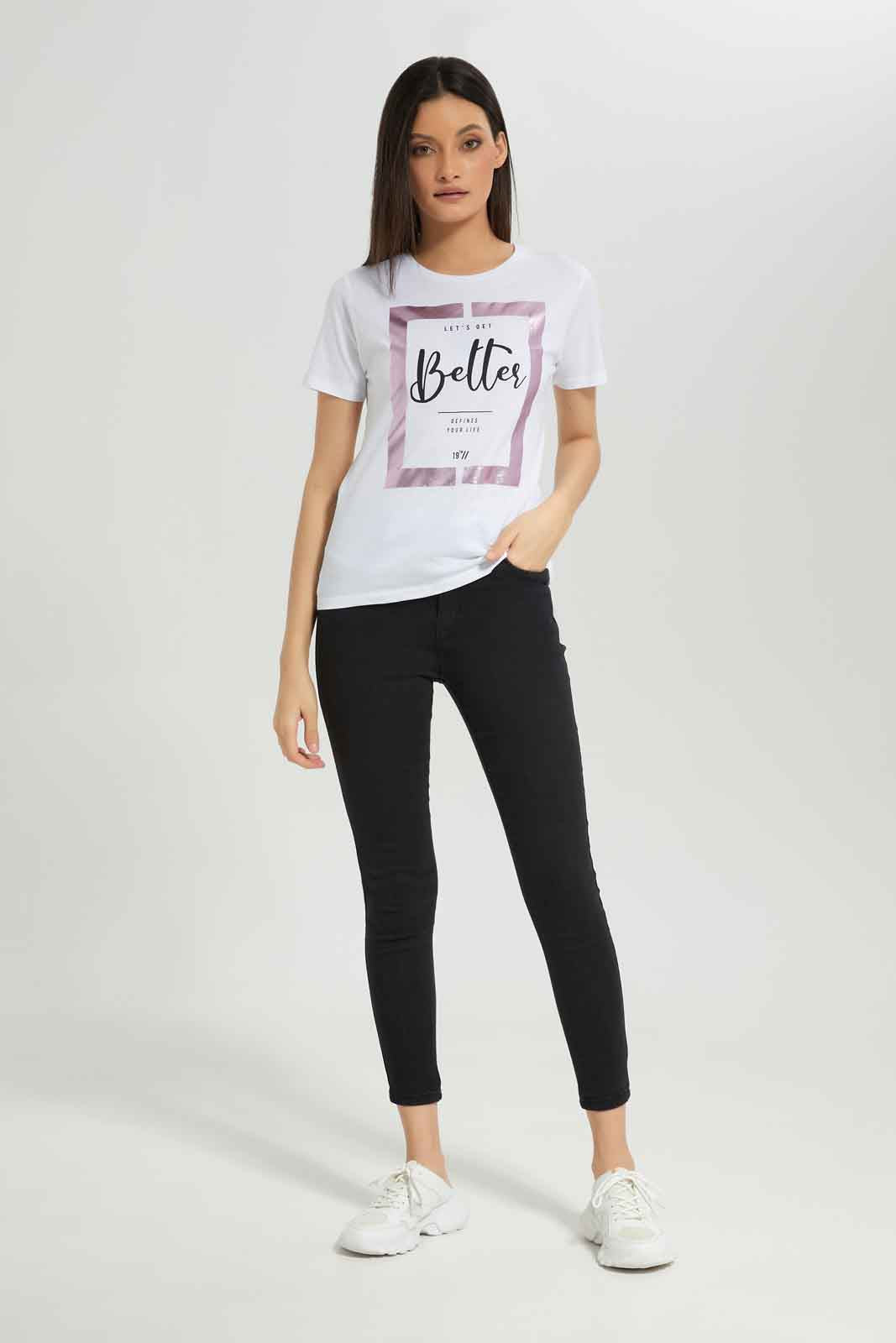 Redtag-White-Printed-T-Shirt-Category:T-Shirts,-Colour:White,-Deals:New-In,-Dept:Ladieswear,-Filter:Women's-Clothing,-New-In-Women-APL,-Non-Sale,-Section:Women,-TBL,-W22A,-Women-T-Shirts-Women's-
