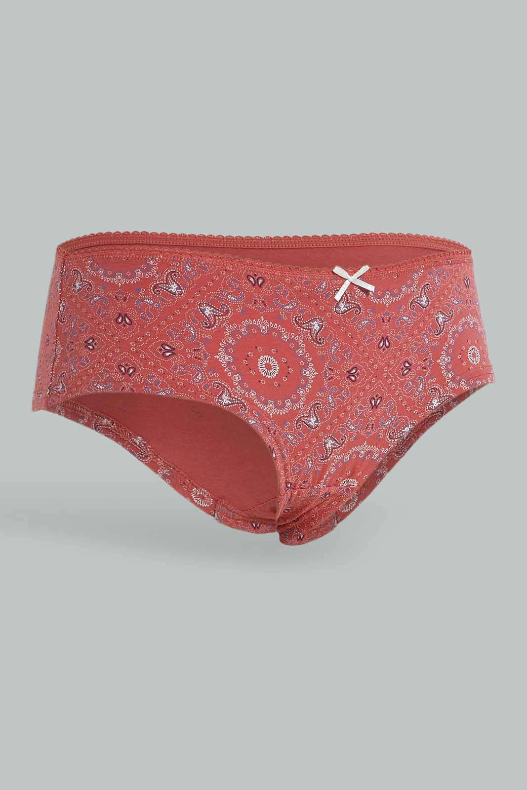 Redtag-Assorted-Print/Plain-Boyleg-Briefs-(5-Pack)-365,-Category:Briefs,-Colour:Assorted,-Deals:New-In,-Dept:Ladieswear,-Filter:Women's-Clothing,-New-In-Women-APL,-Non-Sale,-Section:Women,-Women-Briefs--