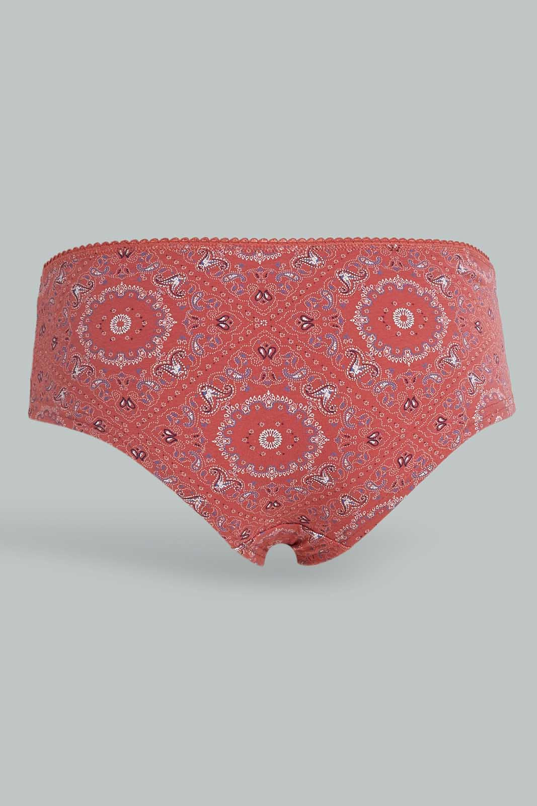 Redtag-Assorted-Print/Plain-Boyleg-Briefs-(5-Pack)-365,-Category:Briefs,-Colour:Assorted,-Deals:New-In,-Dept:Ladieswear,-Filter:Women's-Clothing,-New-In-Women-APL,-Non-Sale,-Section:Women,-Women-Briefs--