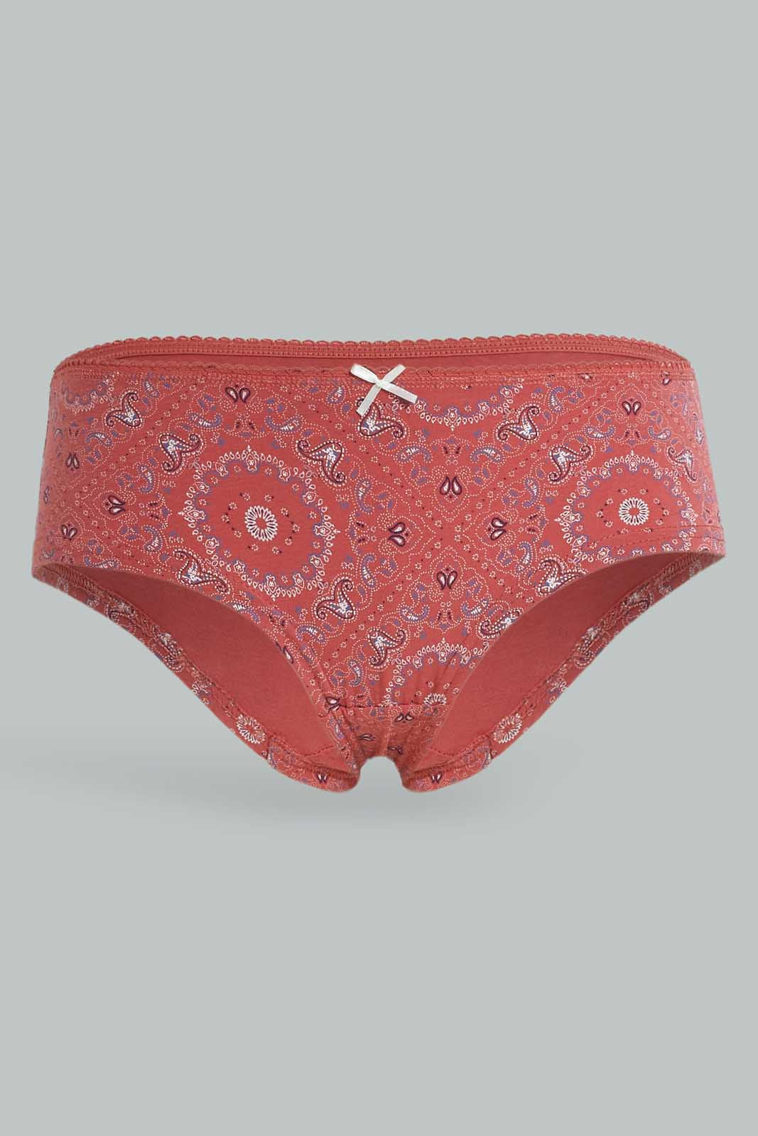 Redtag-Assorted-Print/Plain-Boyleg-Briefs-(5-Pack)-365,-Category:Briefs,-Colour:Assorted,-Deals:New-In,-Dept:Ladieswear,-Filter:Women's-Clothing,-New-In-Women-APL,-Non-Sale,-Section:Women,-Women-Briefs--