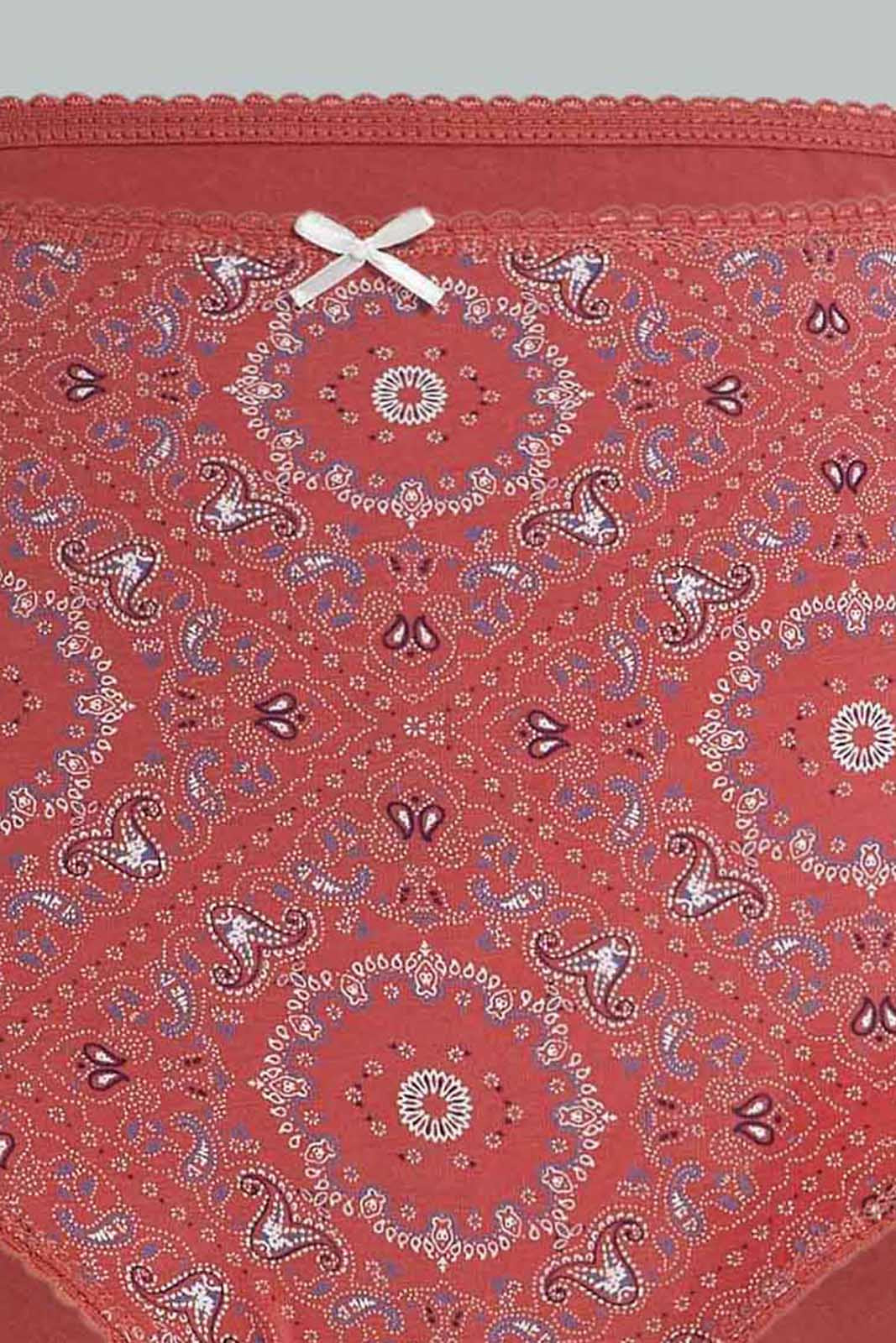 Redtag-Assorted-Print/Plain-Mama-Briefs-(5-Pack)-365,-Category:Briefs,-Colour:Assorted,-Deals:New-In,-Dept:Ladieswear,-Filter:Women's-Clothing,-New-In-Women-APL,-Non-Sale,-Section:Women,-Women-Briefs--