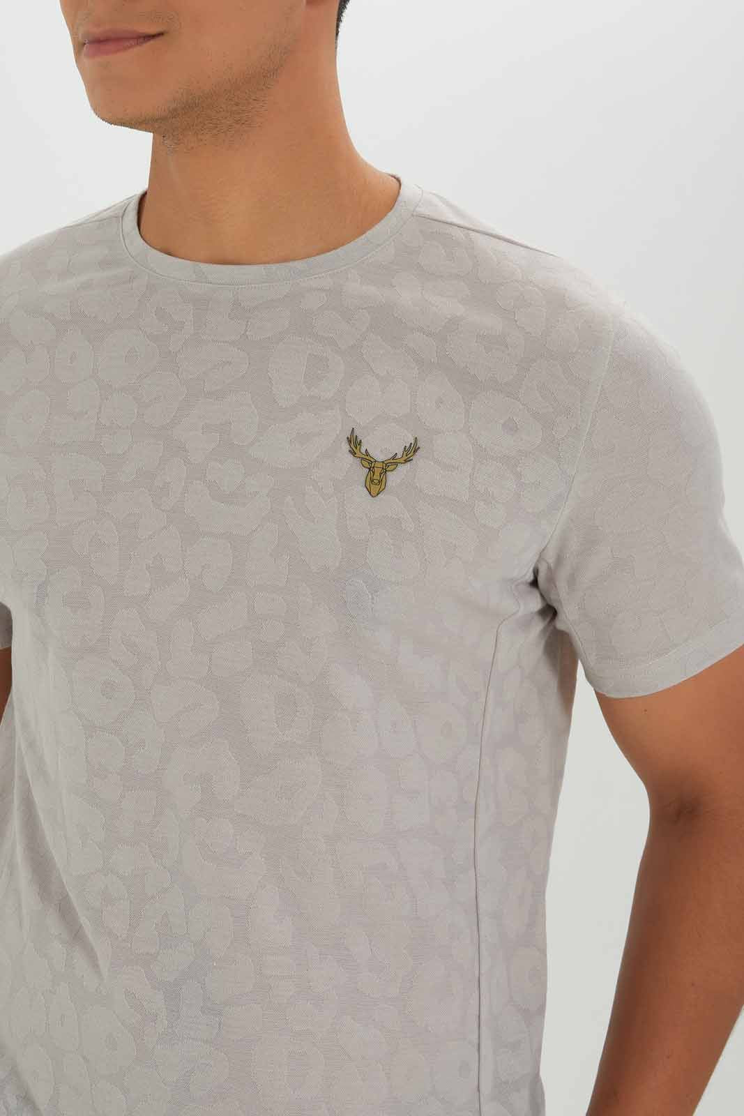 Redtag-Beige-Jacquard-Burn-out-Tee-Category:T-Shirts,-Colour:Beige,-Deals:New-In,-Dept:Menswear,-Filter:Men's-Clothing,-Men-T-Shirts,-New-In-Men-APL,-Non-Sale,-Section:Men,-W22B-Men's-