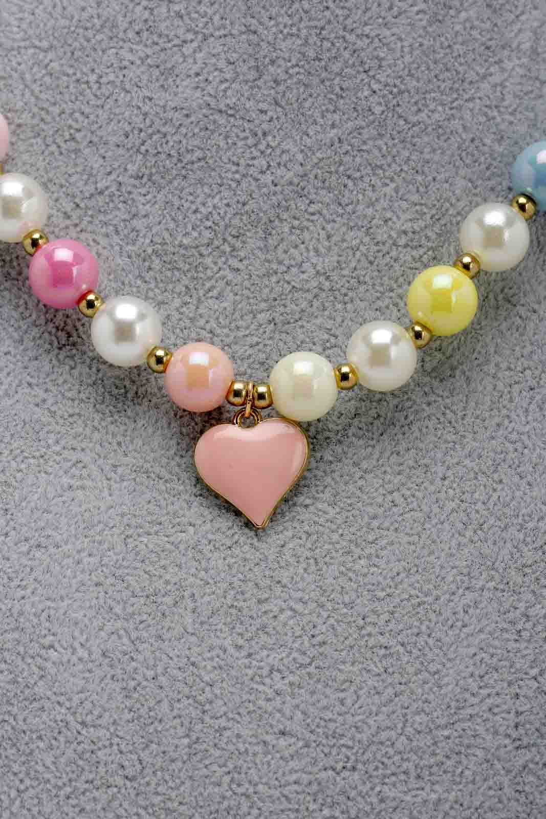 Redtag-S/1-Necklace+S/1-Bracelet+S/3-Stud-Category:Jewellery,-Colour:Assorted,-Filter:Girls-Accessories,-GIR-Jewellery,-New-In,-New-In-GIR-ACC,-Non-Sale,-Section:Girls-(0-to-14Yrs),-W22B-Girls-