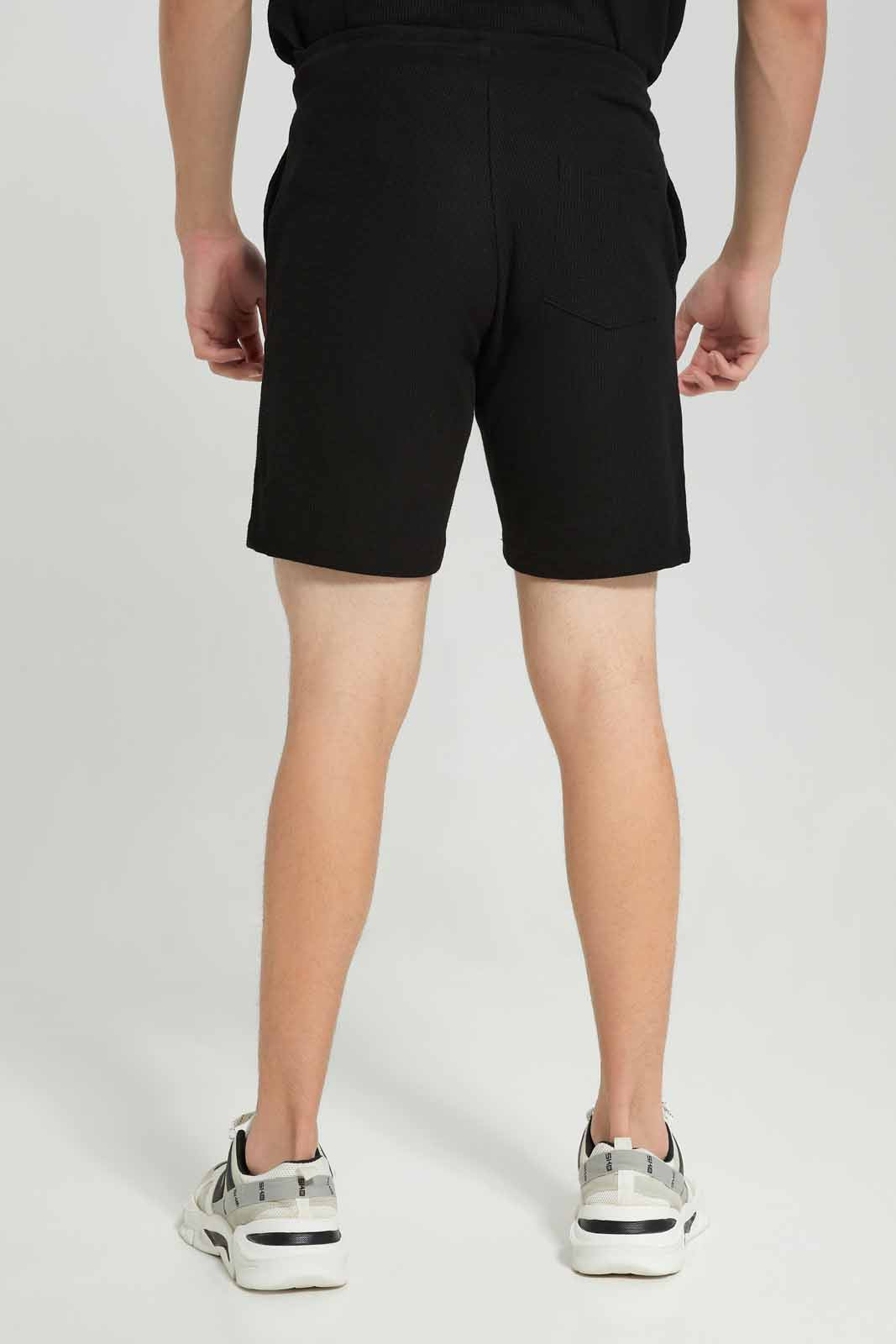 Redtag-Black-Loungue-Shorts-Category:Shorts,-Colour:Black,-Deals:New-In,-Filter:Men's-Clothing,-Men-Loungewear-Shorts,-Men-Shorts,-New-In-Men-APL,-Non-Sale,-Section:Men,-W22B-Men's-