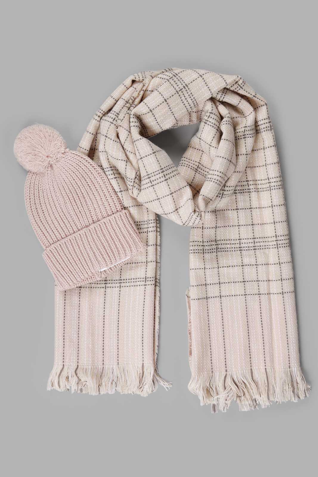 Redtag-Multi-Colour-Embellished-Knitted-Scarf-Category:Scarves,-Colour:Assorted,-Filter:Women's-Accessories,-New-In,-New-In-Women-ACC,-Non-Sale,-Section:Women,-W22B,-Women-Scarves-Women-